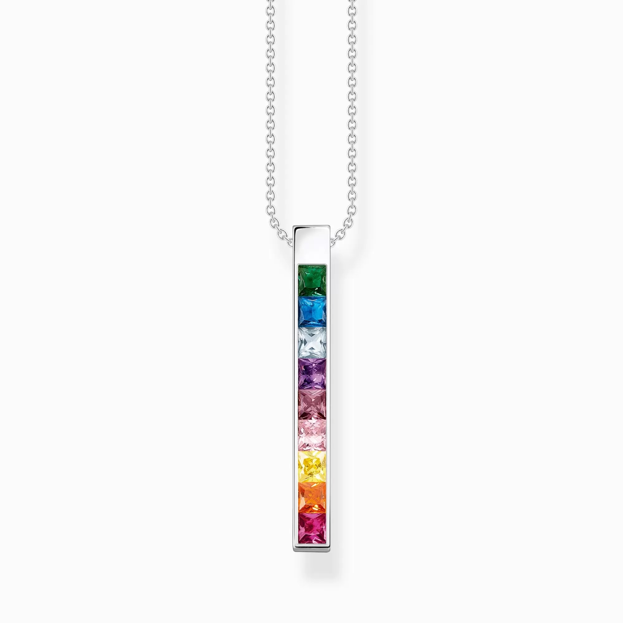 THOMAS SABO Necklace colourful stones silver-Women Necklaces