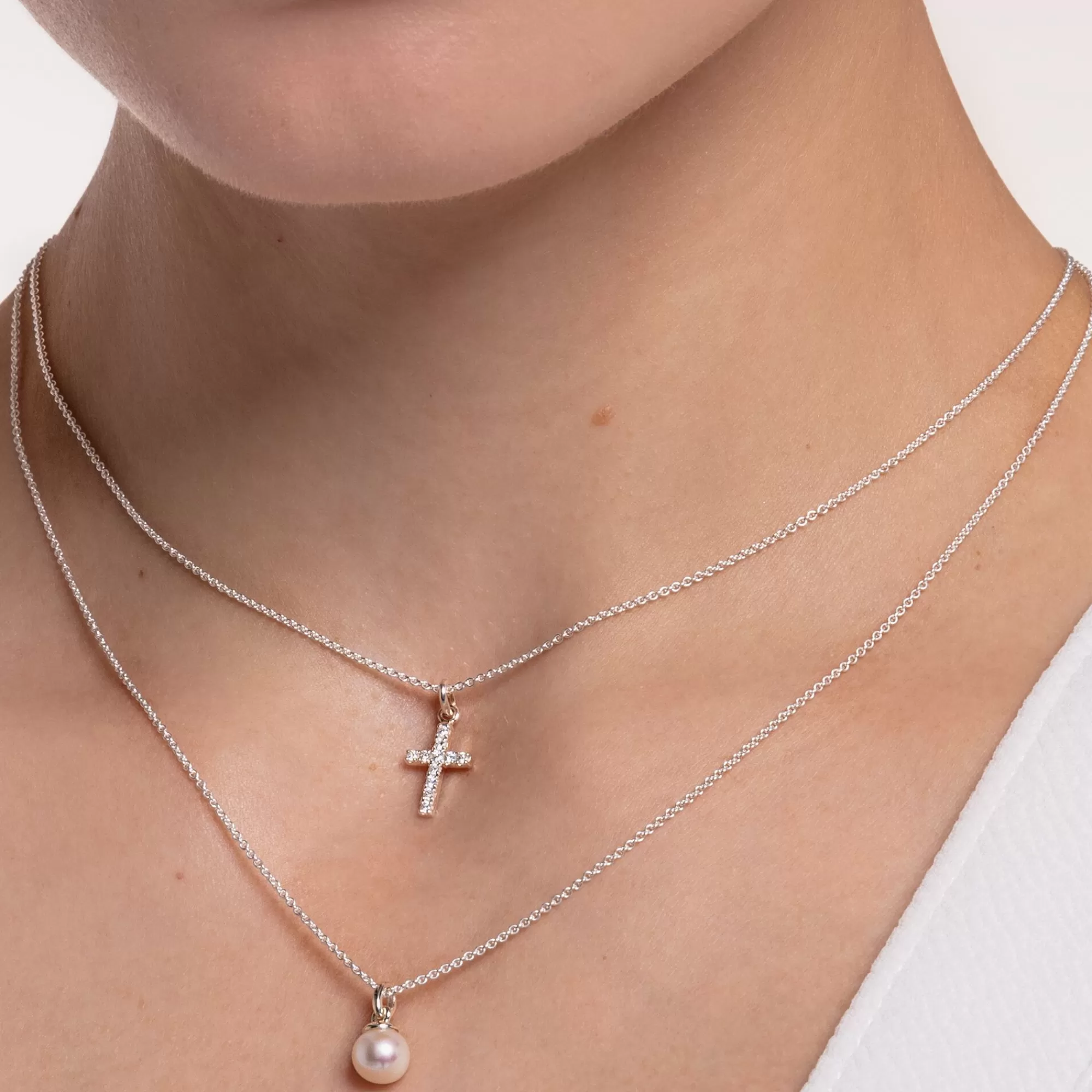 THOMAS SABO Necklace cross pavé-Women Necklaces