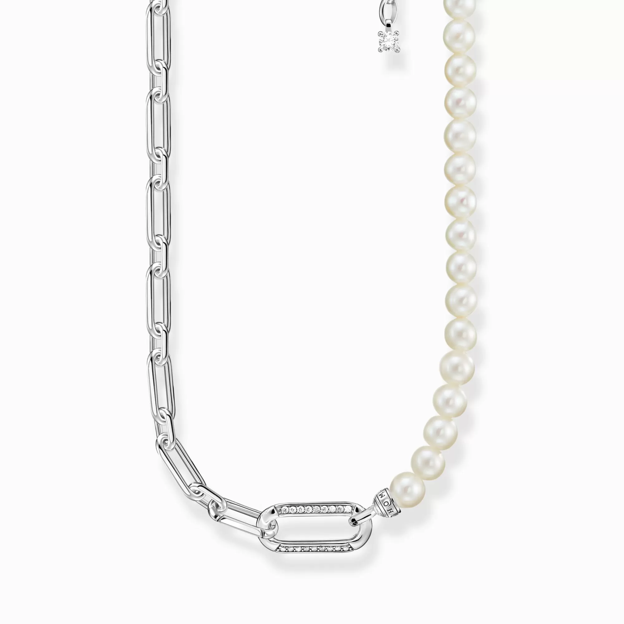 THOMAS SABO Necklace links and pearls silver-Women Necklaces