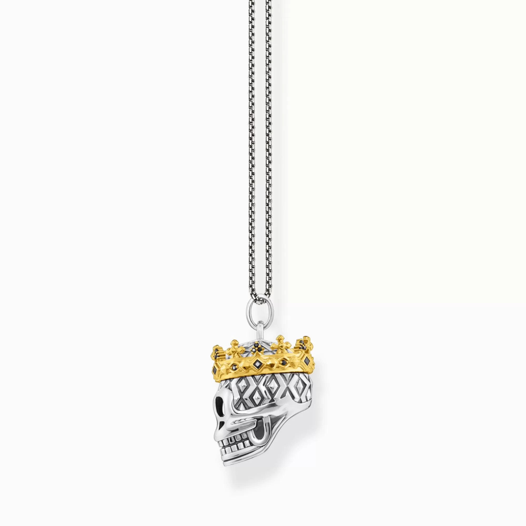 THOMAS SABO Necklace skull crown-Women Necklaces | 18-Carat Gold-Plating - 925 Silver