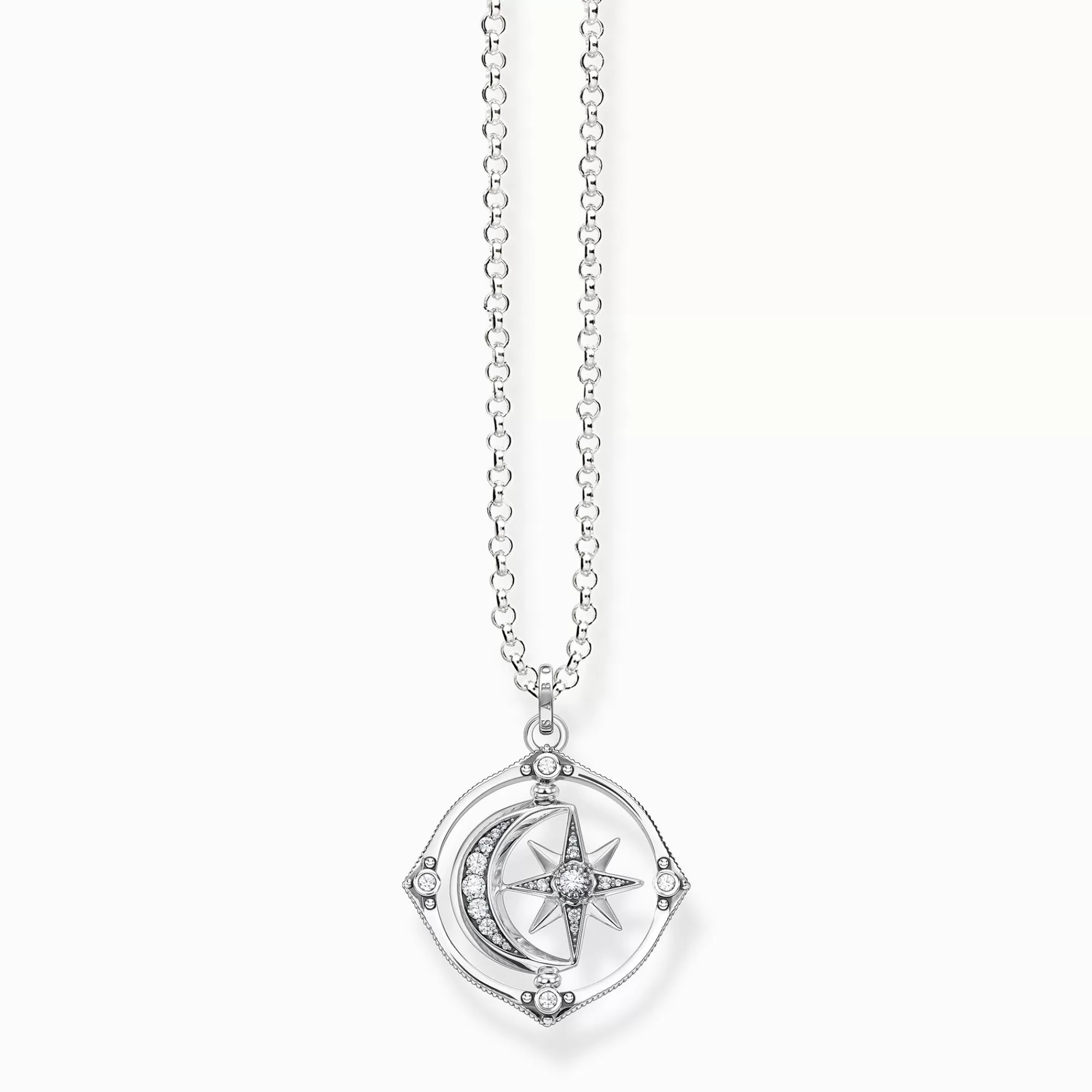 THOMAS SABO Necklace star and moon silver-Women Necklaces