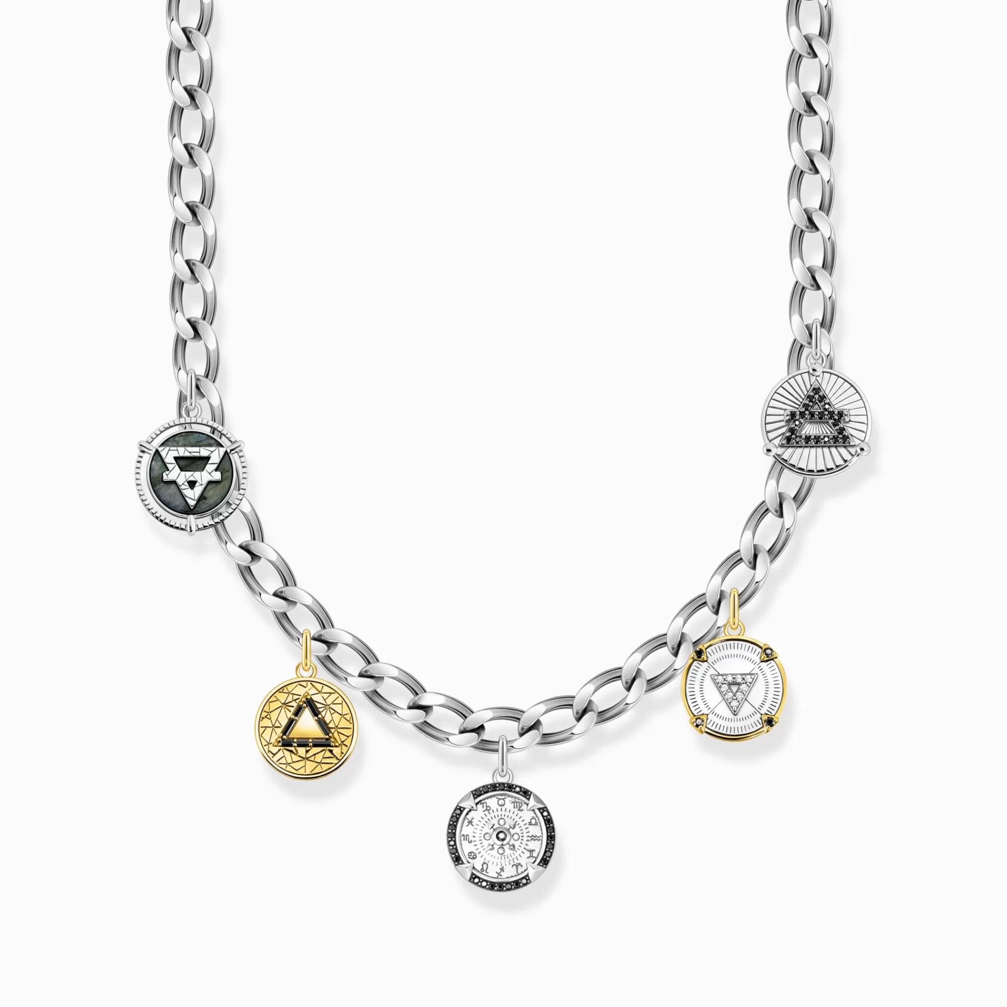 THOMAS SABO Necklace with discs Elements of Nature silver-Women Necklaces | Necklaces & Chains