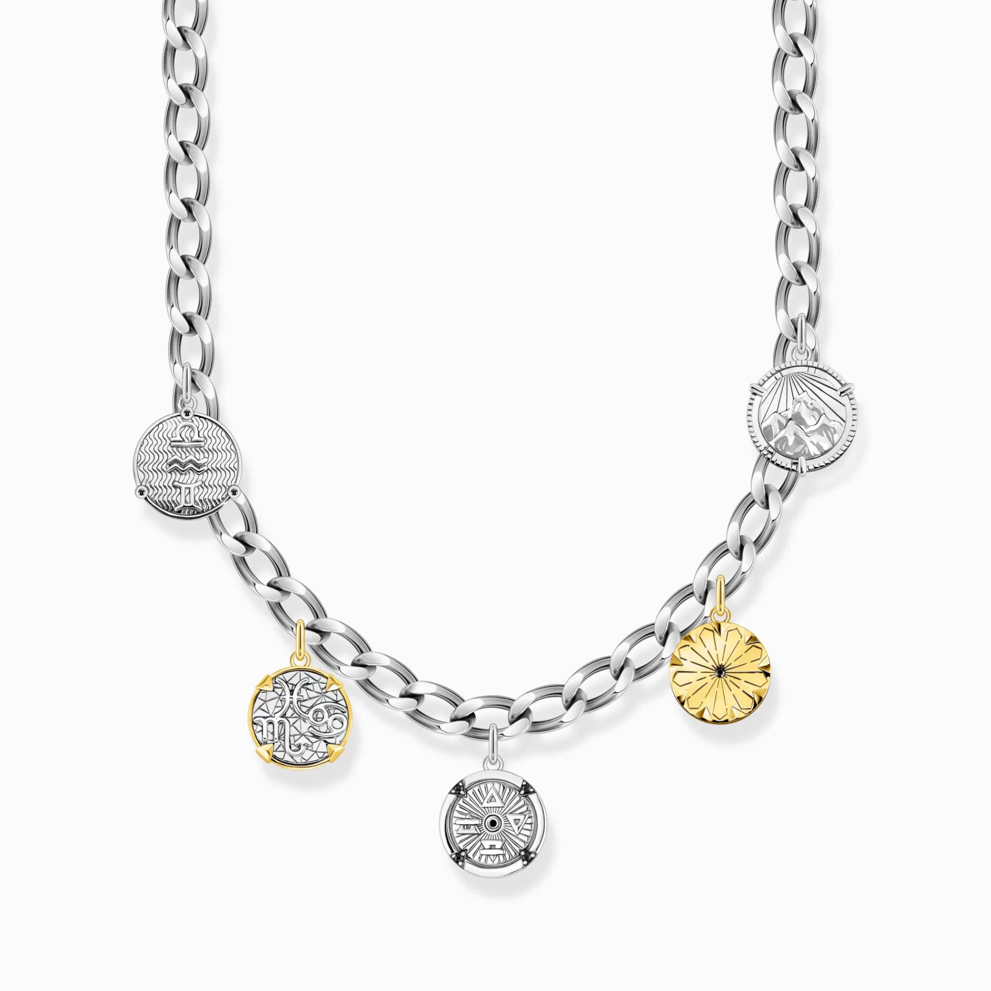 THOMAS SABO Necklace with discs Elements of Nature silver-Women Necklaces | Necklaces & Chains