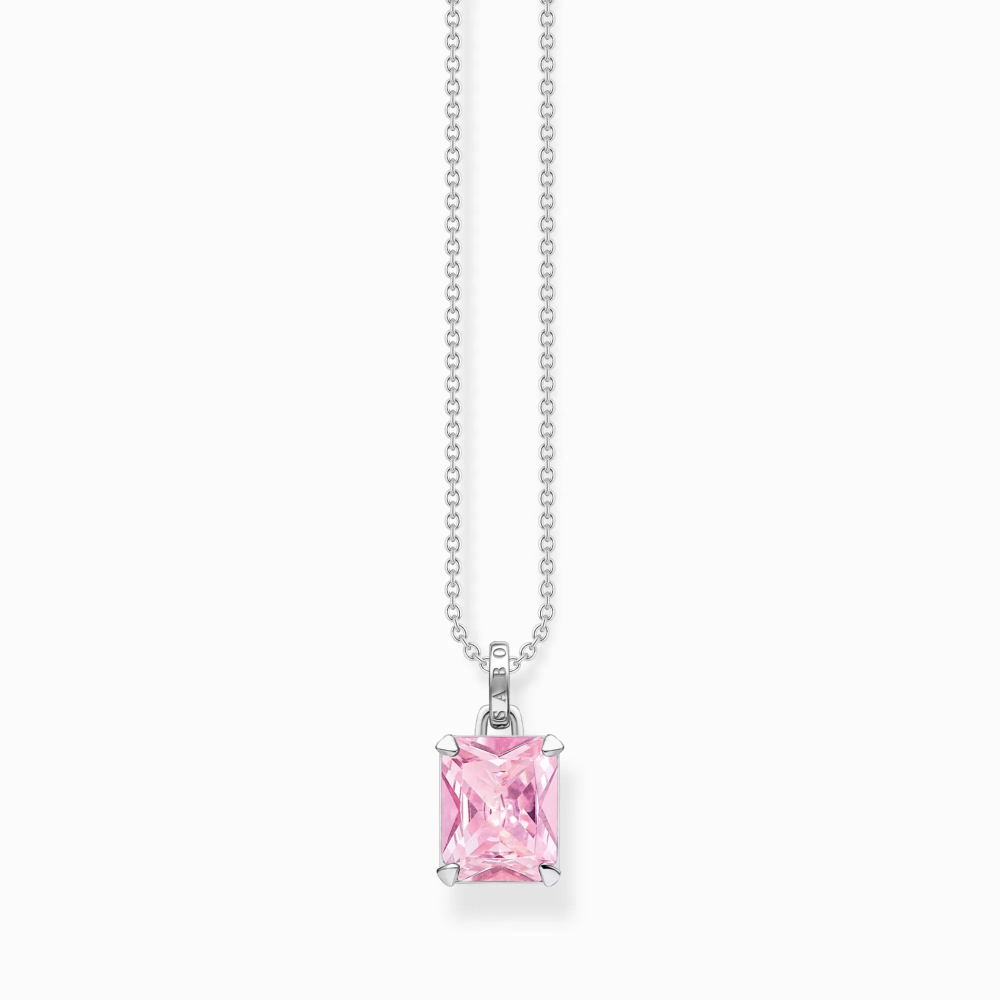 THOMAS SABO Necklace with pink stone silver-Women Necklaces | 925 Silver