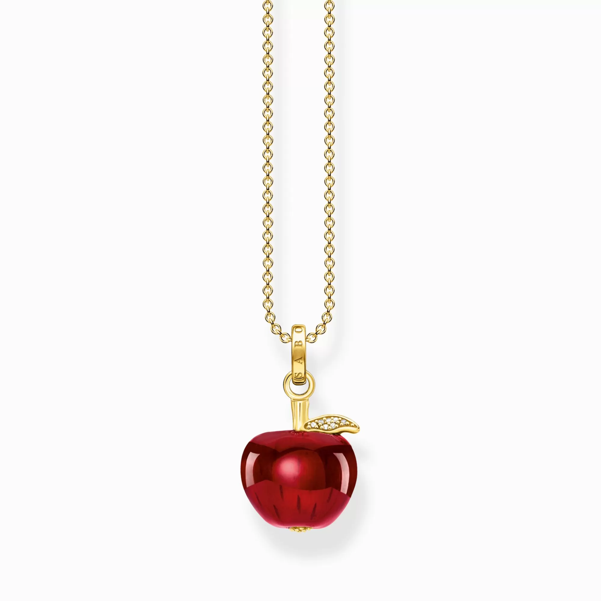 THOMAS SABO Necklace with red apple gold plated-Women Necklaces