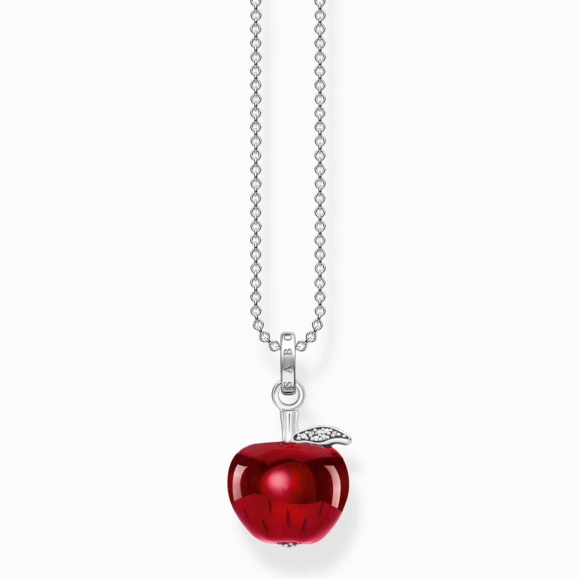 THOMAS SABO Necklace with red apple silver-Women Necklaces