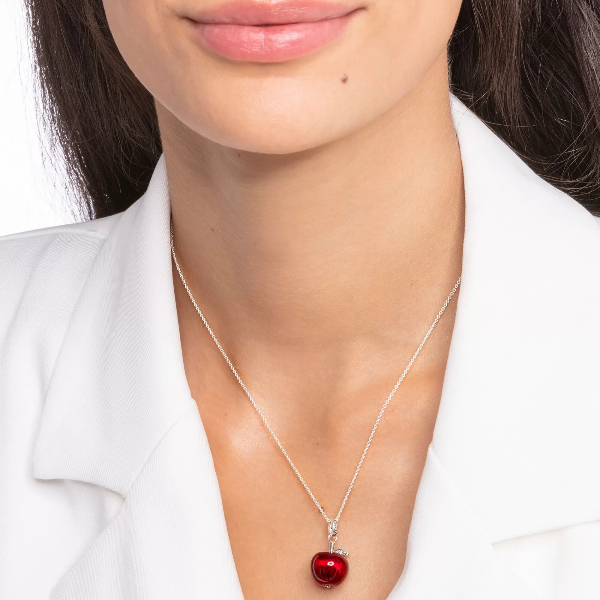 THOMAS SABO Necklace with red apple silver-Women Necklaces