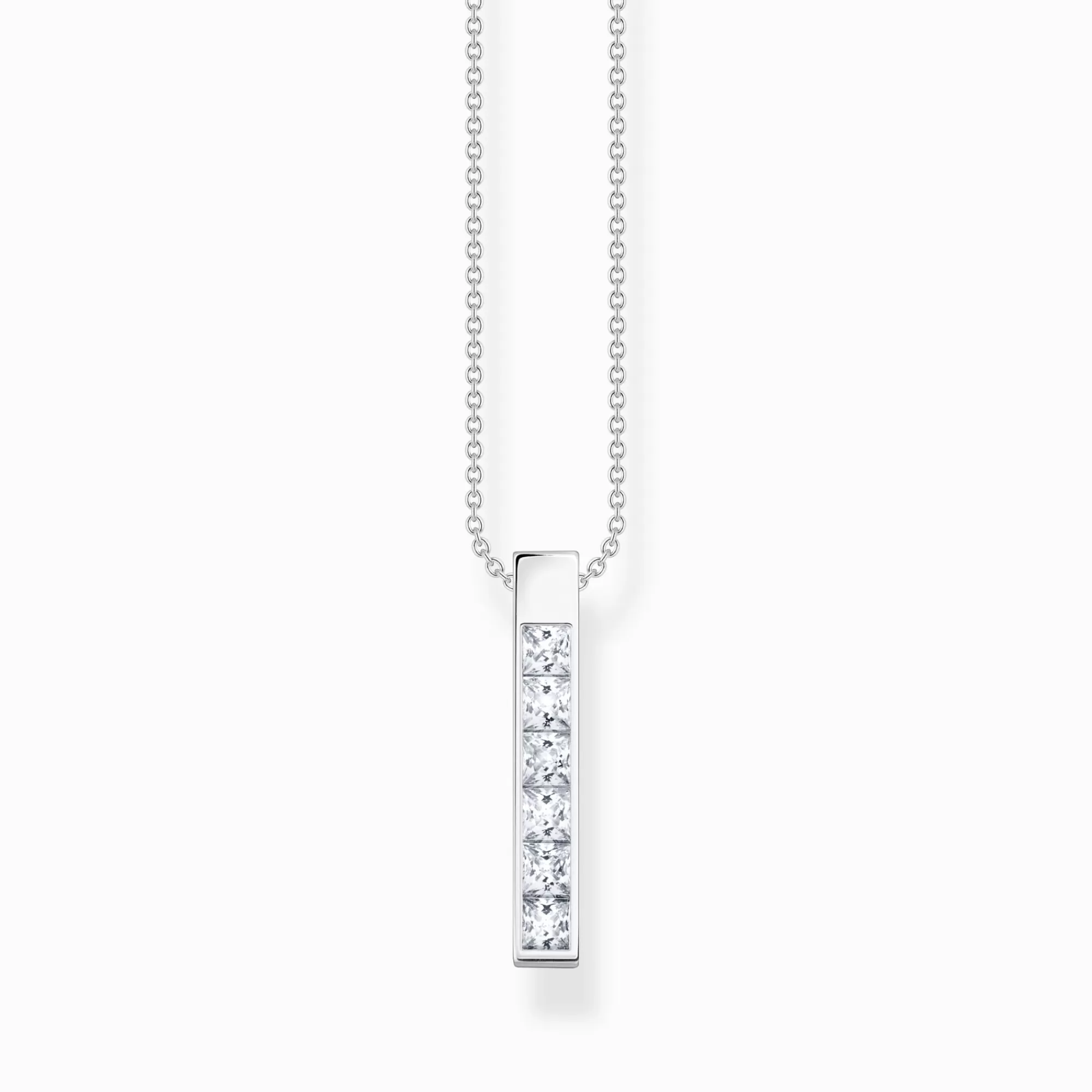 THOMAS SABO Necklace with white stones silver-Women Necklaces