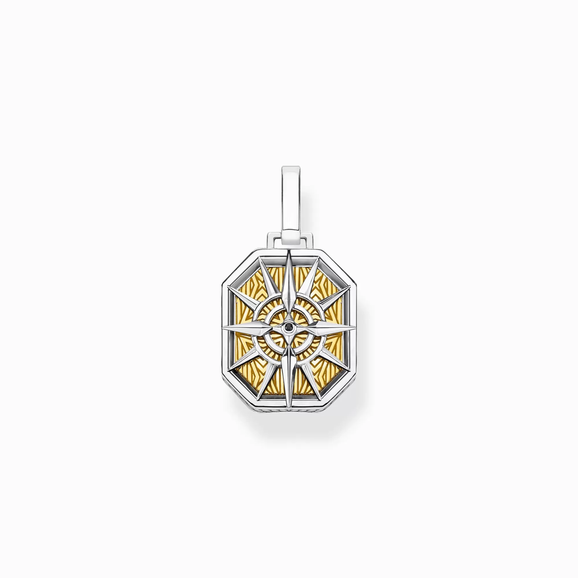 THOMAS SABO Pendant compass gold-Women Pendants | 18-Carat Gold-Plating - 925 Silver