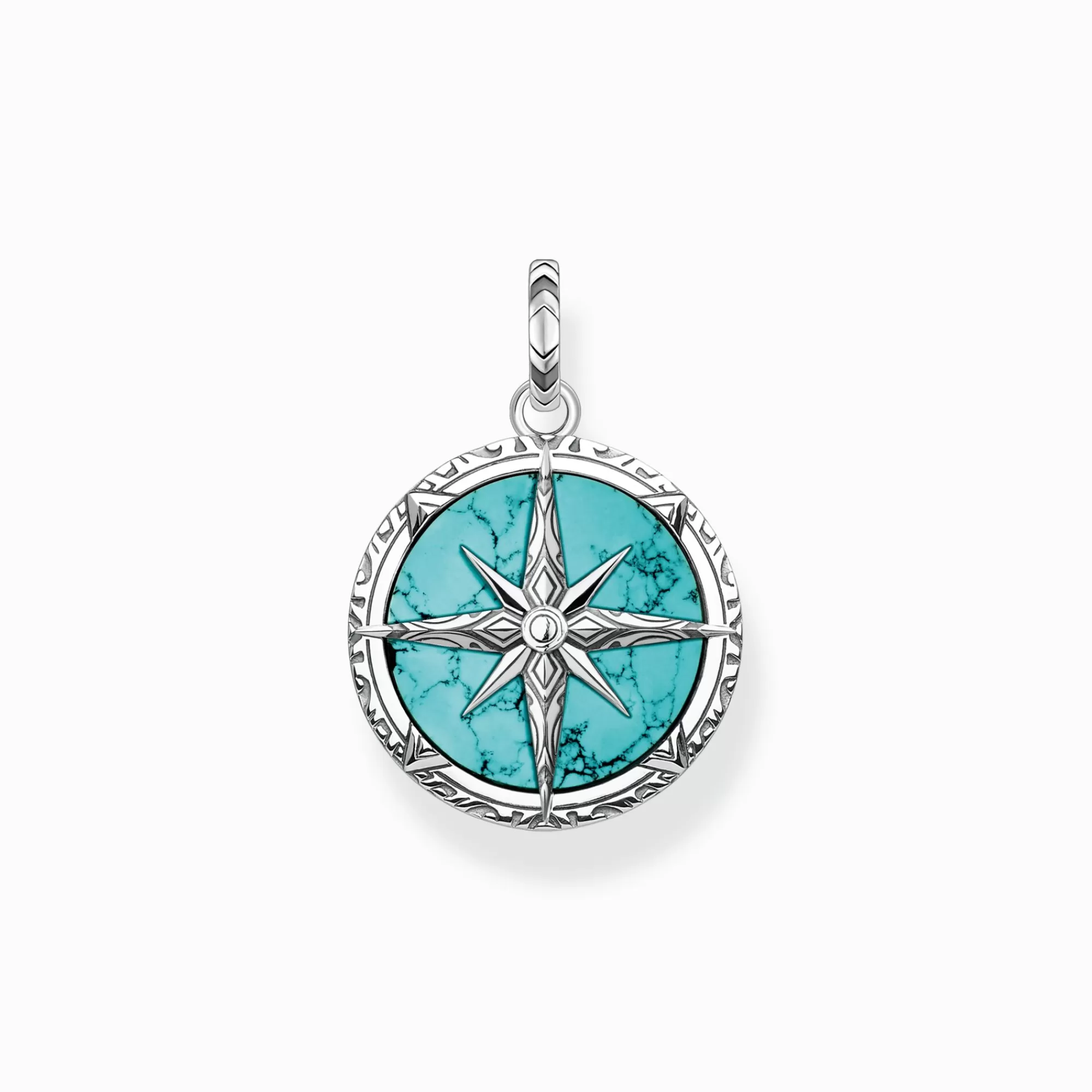 THOMAS SABO Pendant compass turquoise-Women Pendants | Pendants