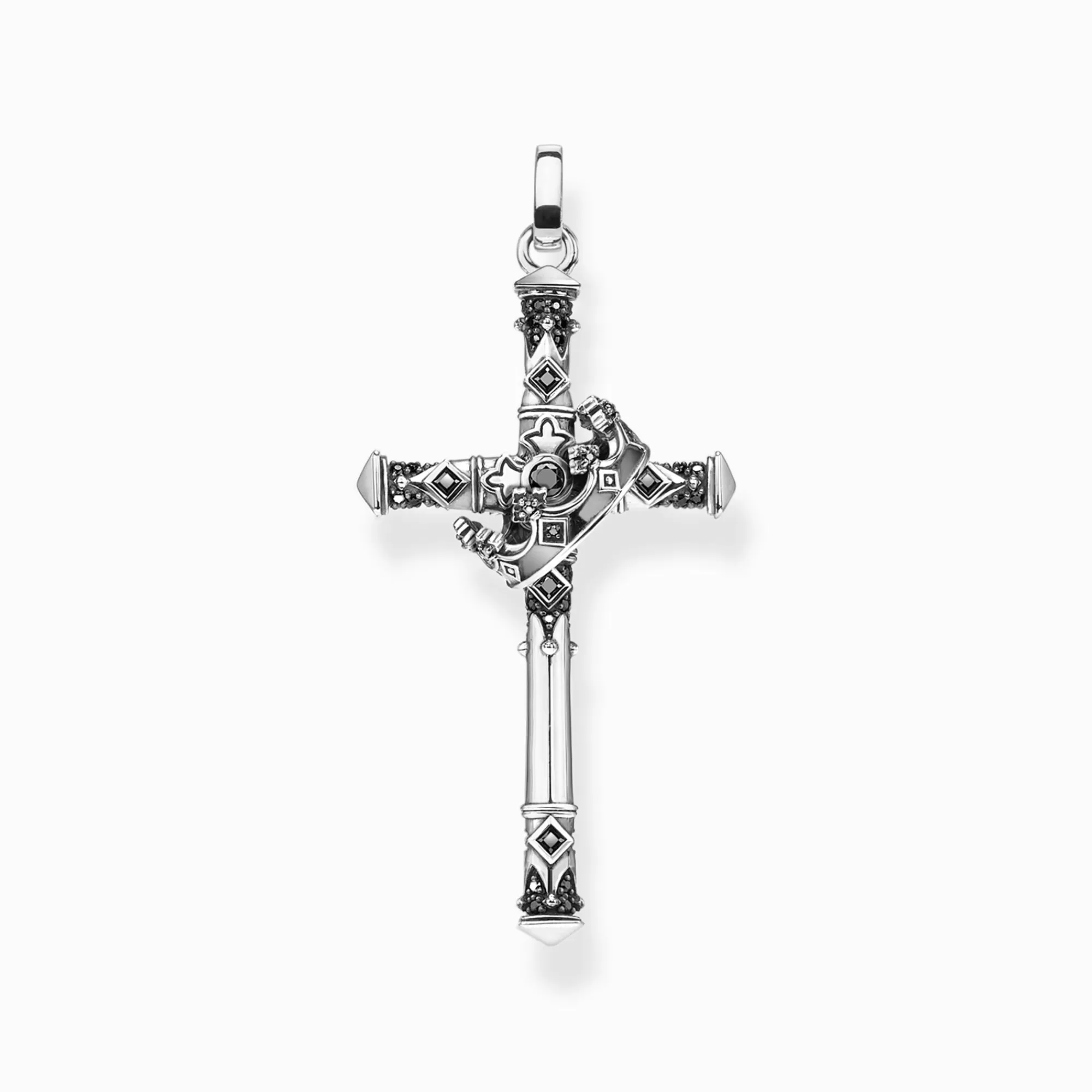 THOMAS SABO Pendant cross and crown-Women Pendants | Pendants