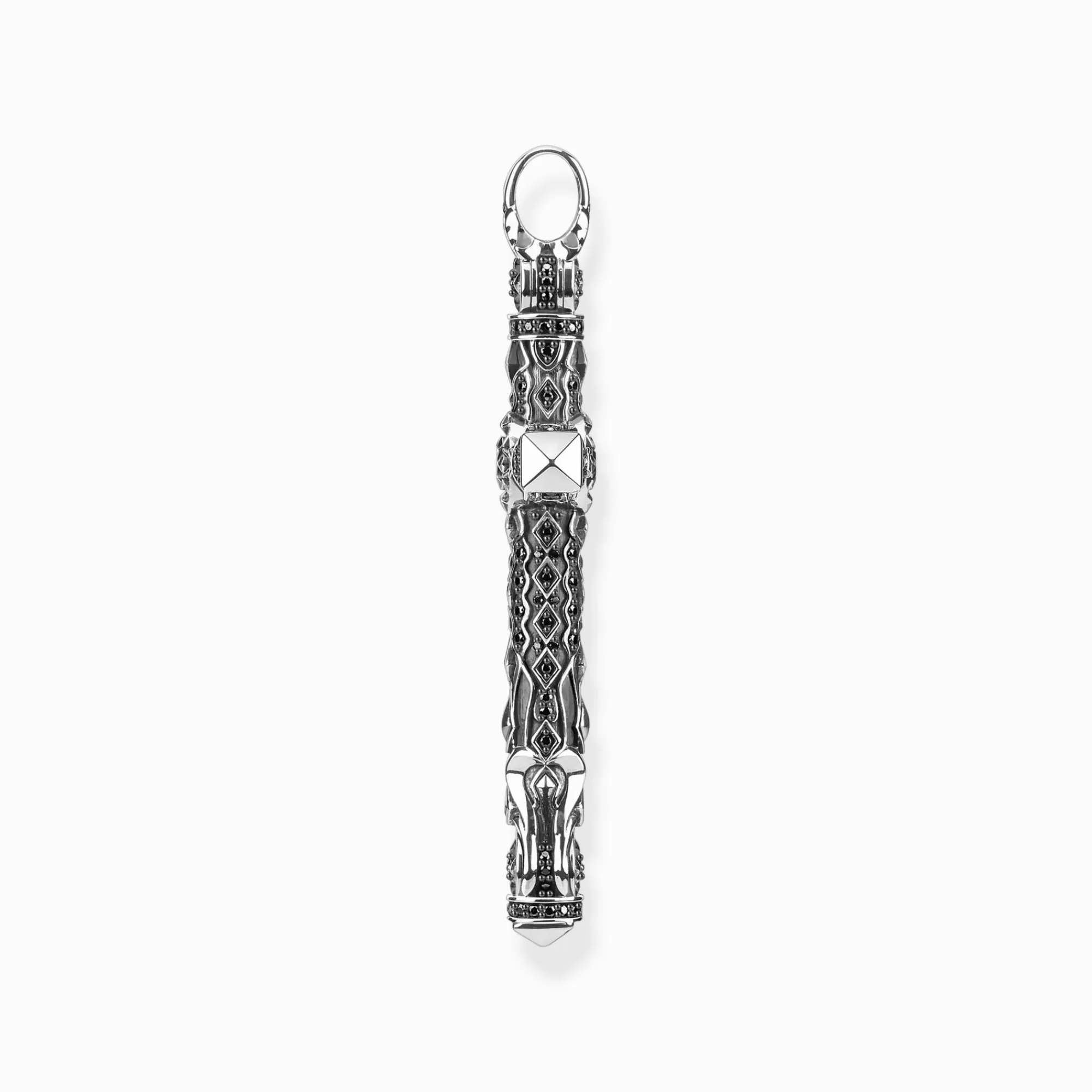 THOMAS SABO Pendant cross black stones silver-Women Pendants | Pendants