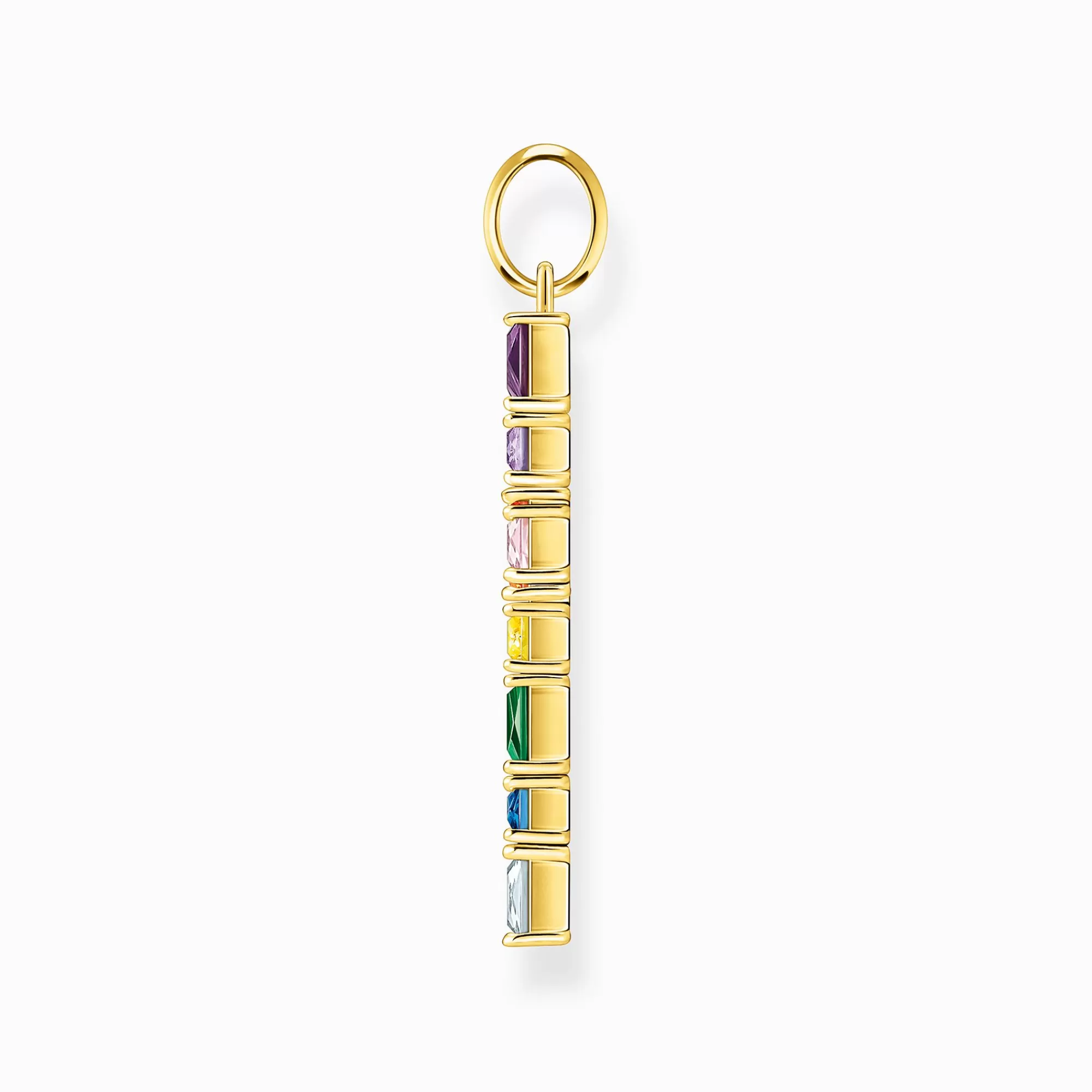 THOMAS SABO Pendant cross with colourful stones gold plated-Women Necklaces | Pendants