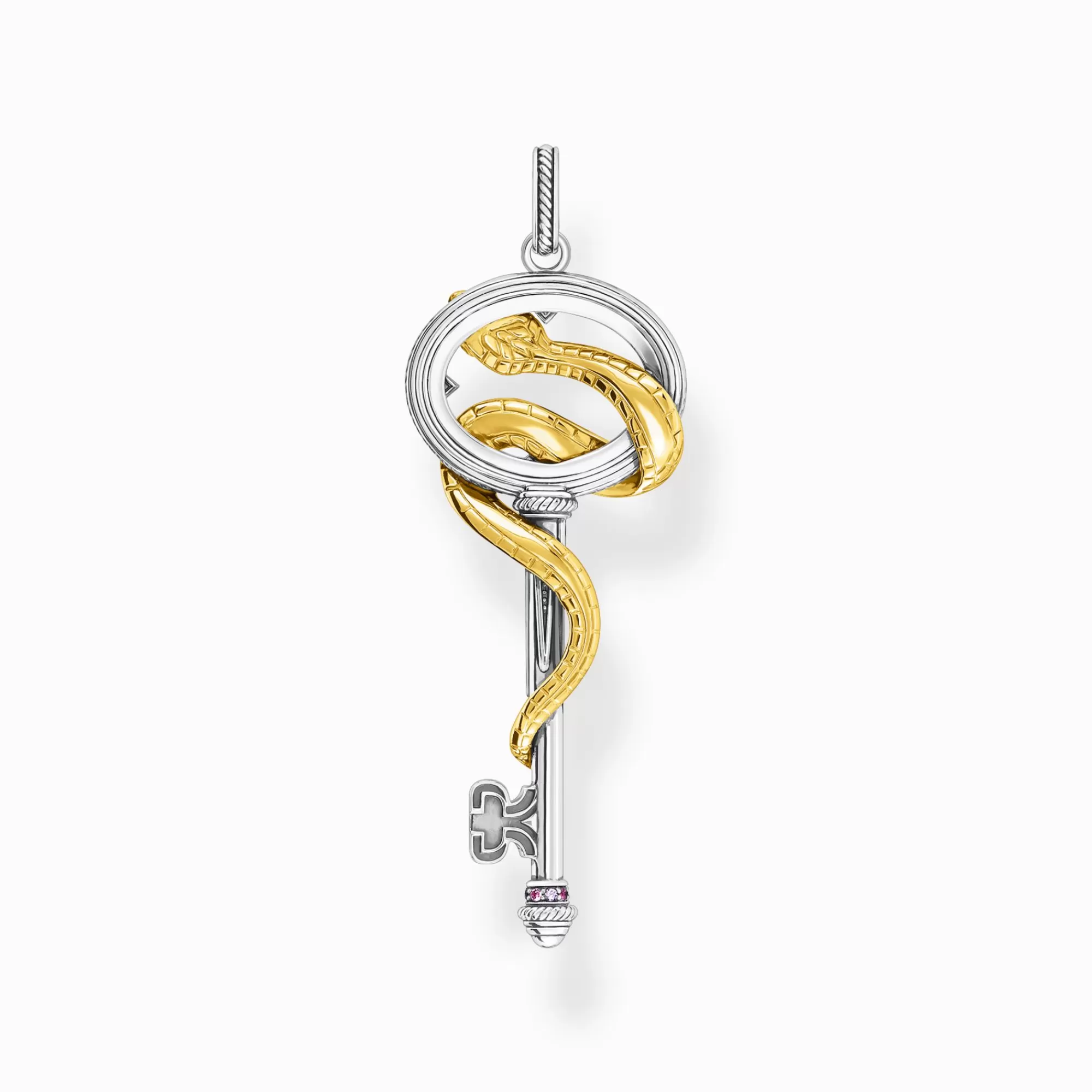 THOMAS SABO Pendant key with snake gold-Women Pendants