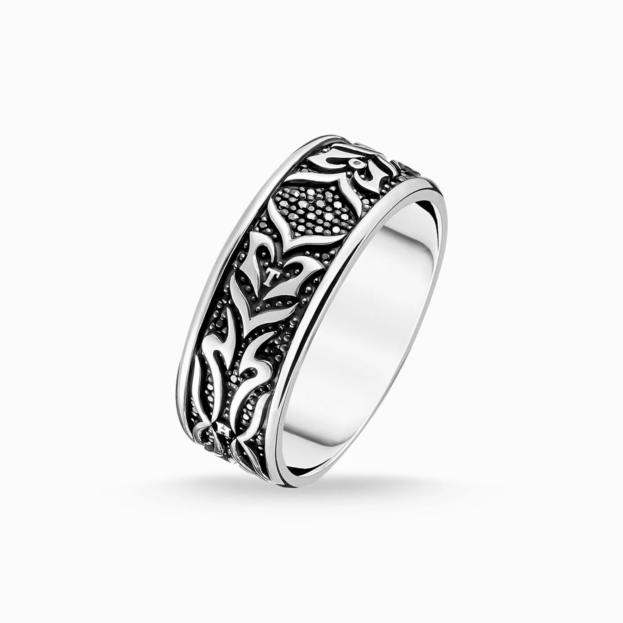 THOMAS SABO Ring black tiger pattern-Women Rings | Rings