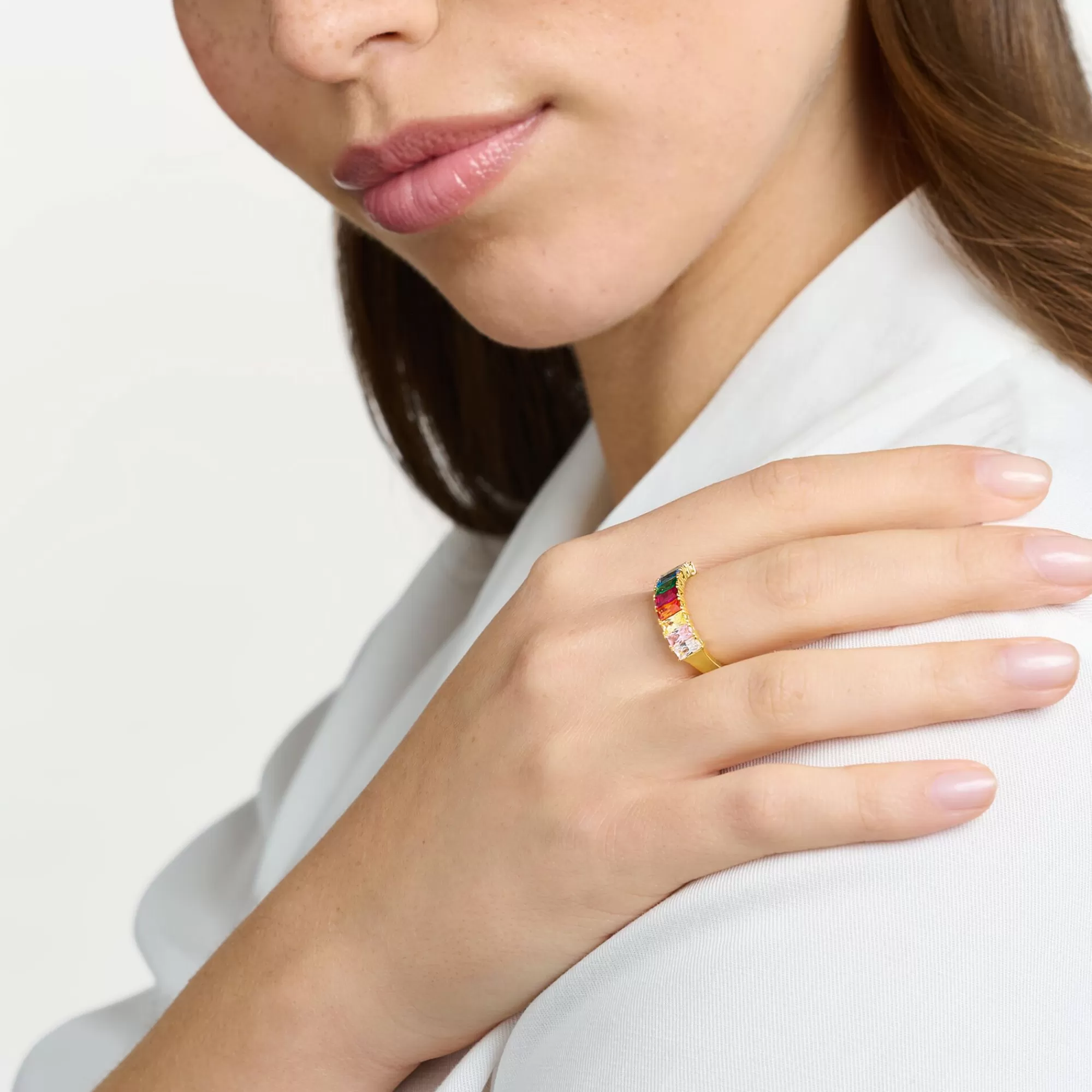 THOMAS SABO Ring colourful stones gold-Women Rings