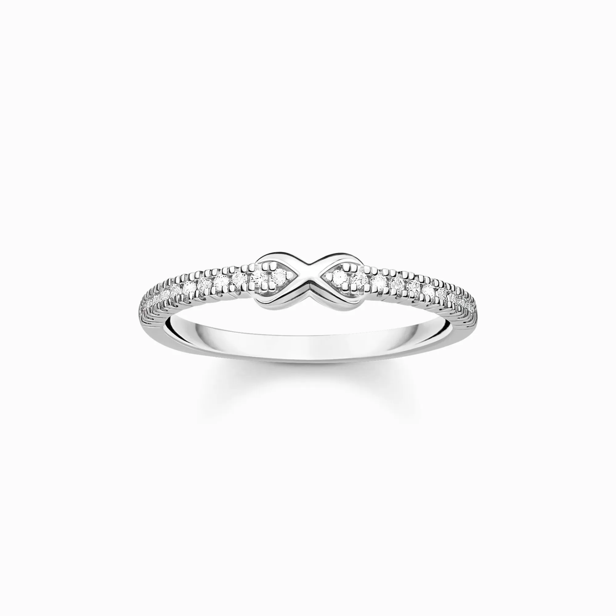 THOMAS SABO Ring infinity with white stones silver-Women Rings | 925 Silver