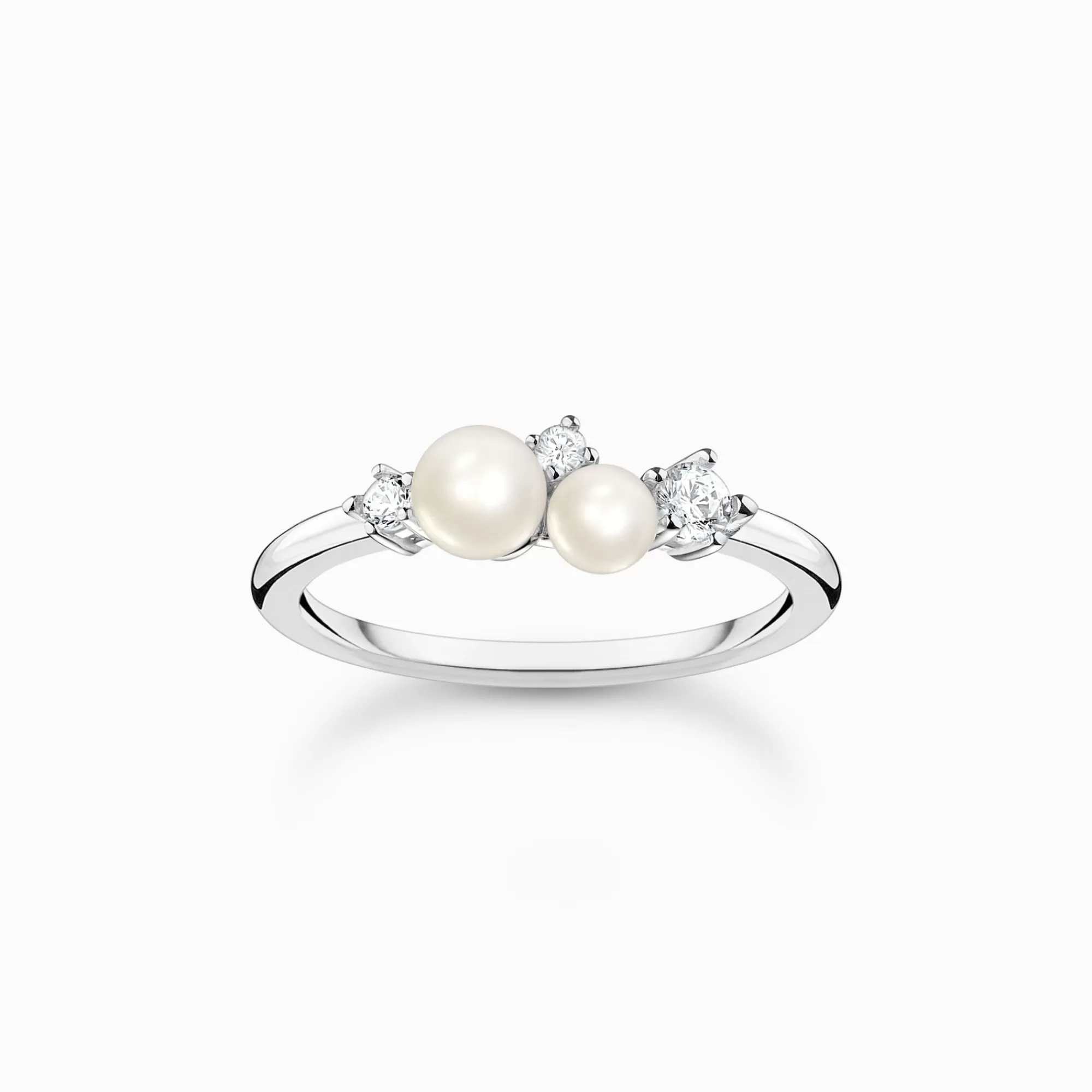 THOMAS SABO Ring pearls with white stones silver-Women Rings | 925 Silver