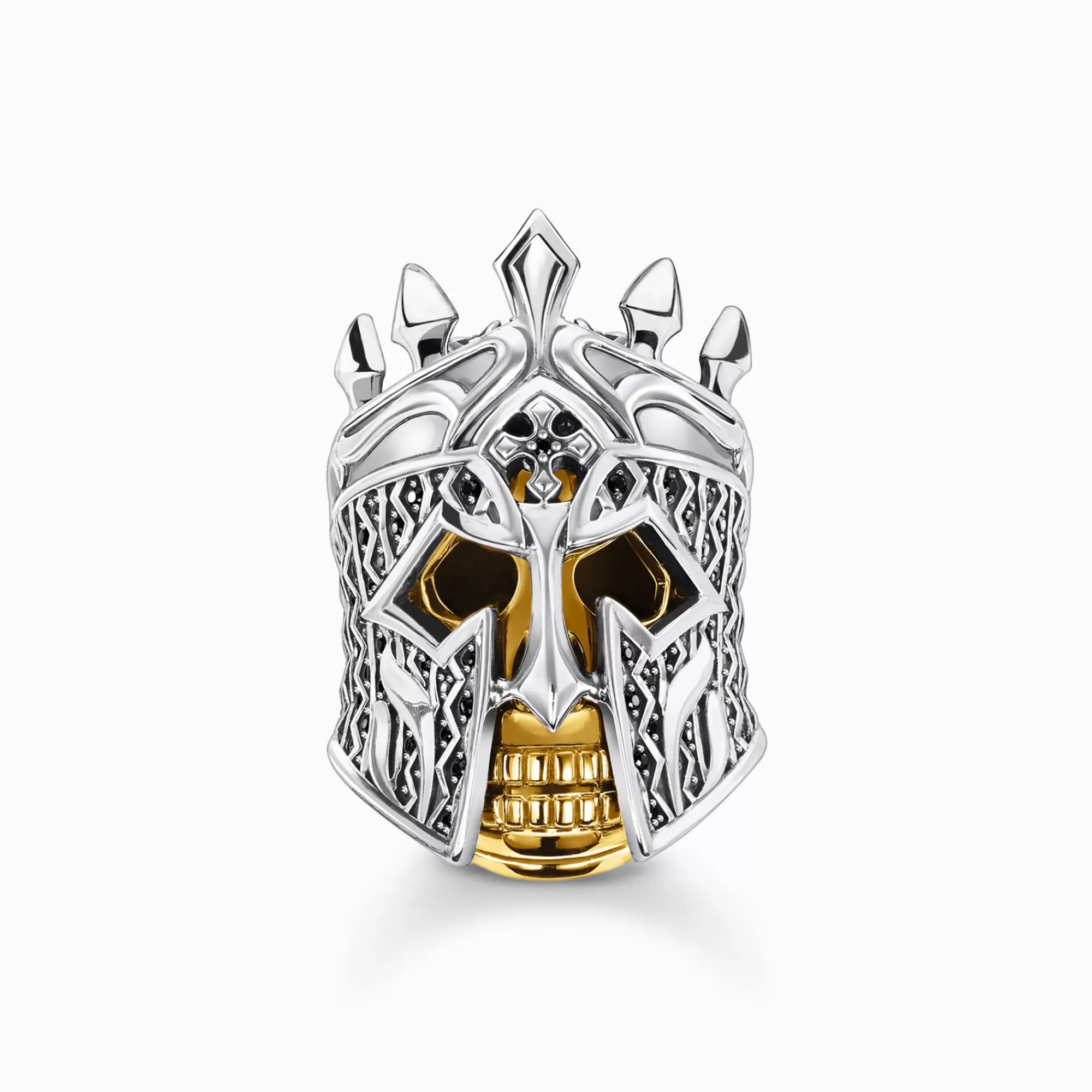 THOMAS SABO Ring skull knight-Women Rings | 18-Carat Gold-Plating - 925 Silver