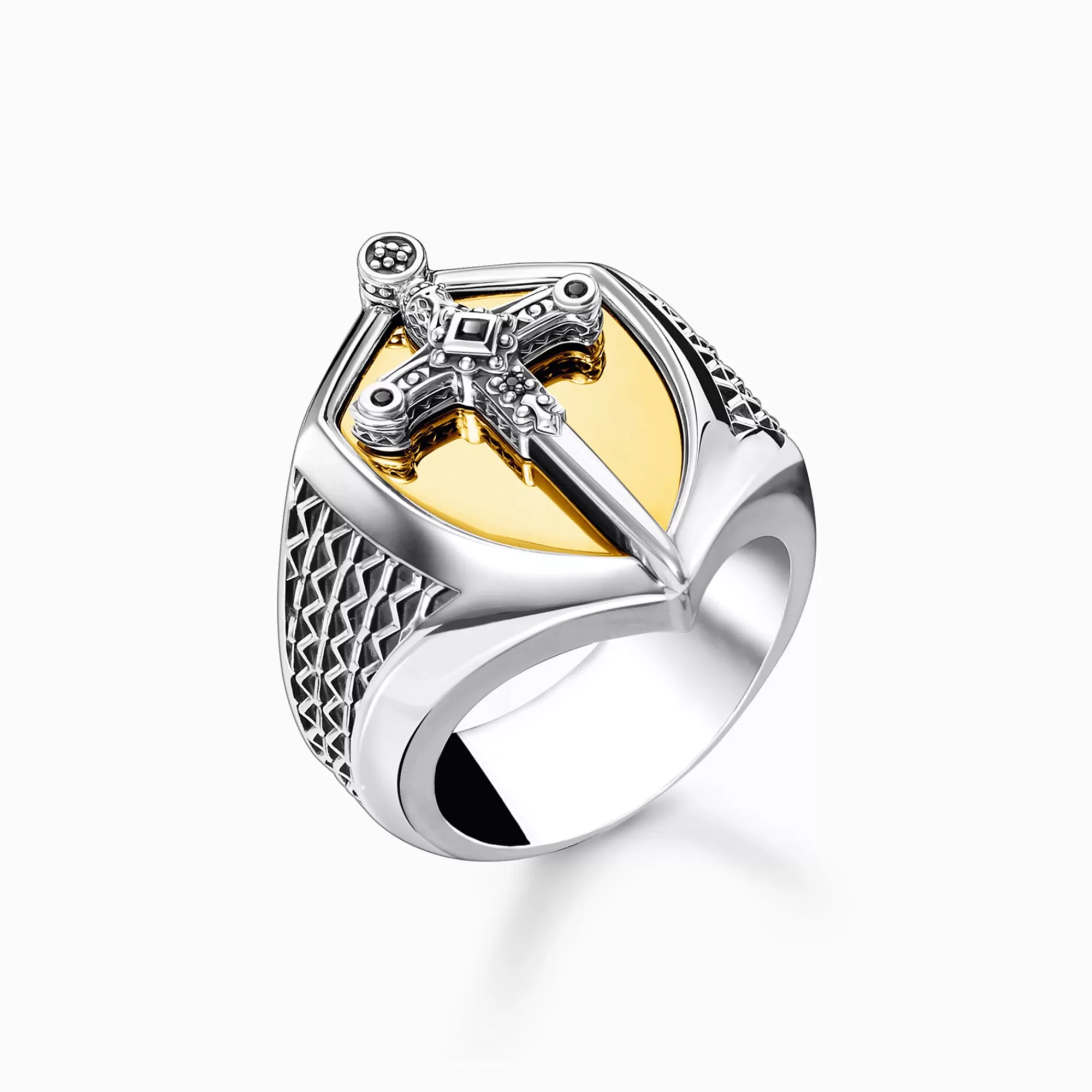 THOMAS SABO Ring sword gold-Women Rings | 18-Carat Gold-Plating - 925 Silver