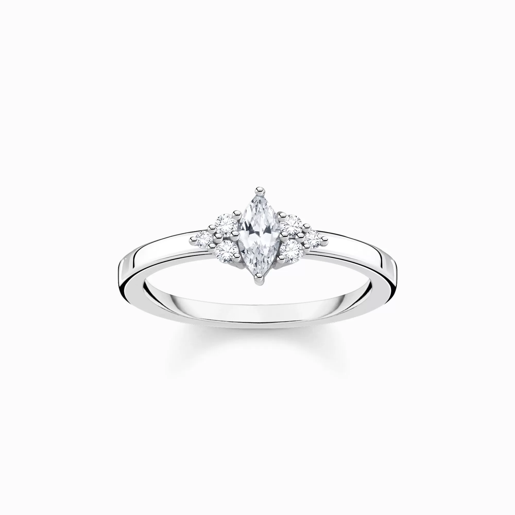 THOMAS SABO Ring vintage white stones silver-Women Rings