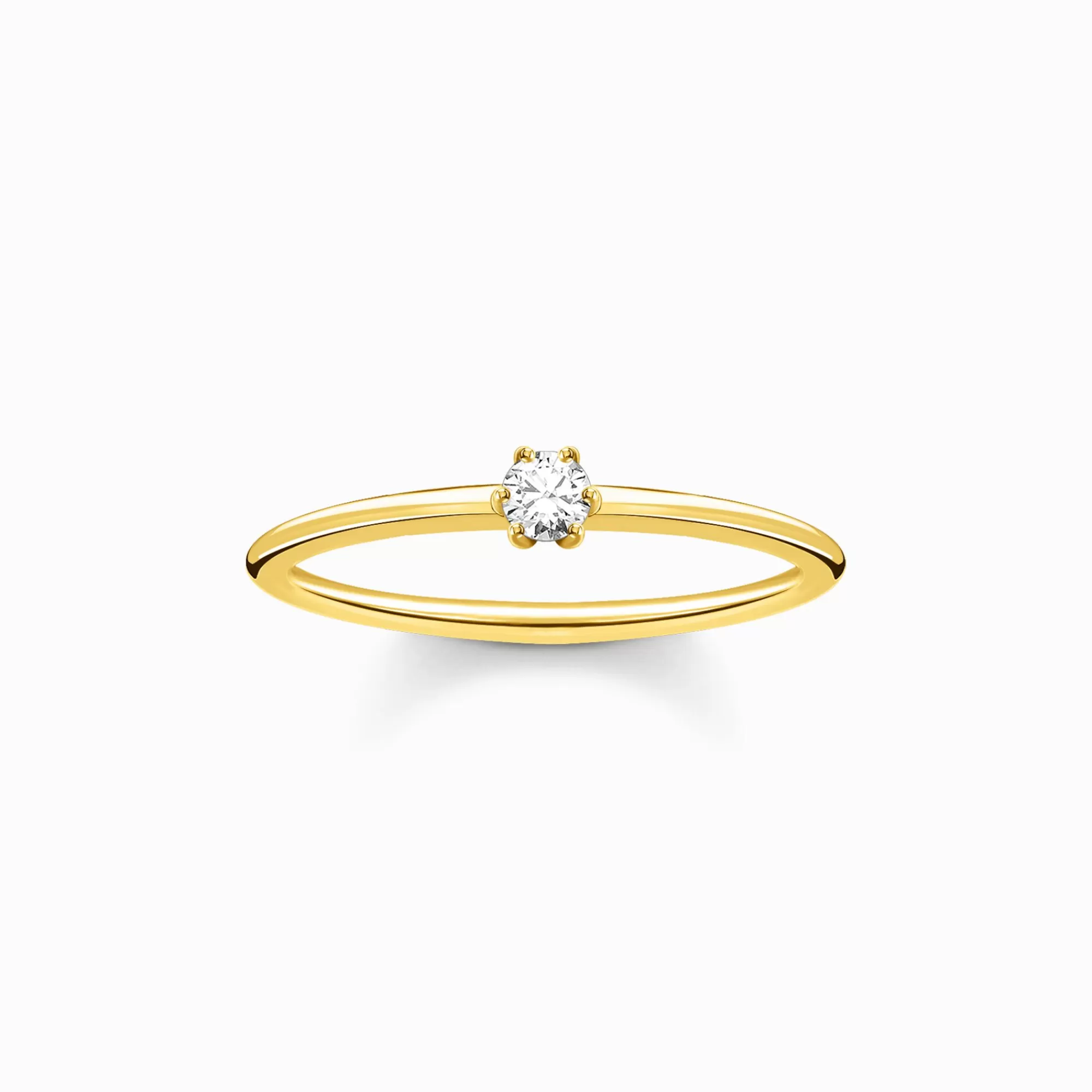 THOMAS SABO Ring white stone gold-Women Rings