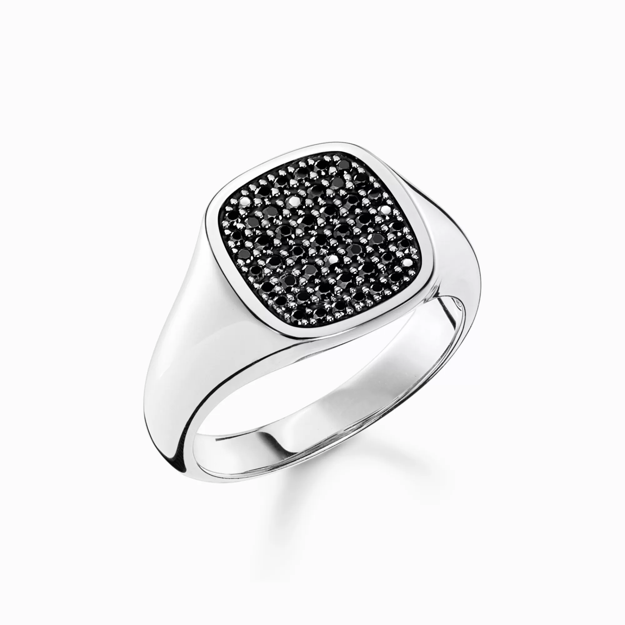 THOMAS SABO Ring with black stones silver-Women Rings | Rings