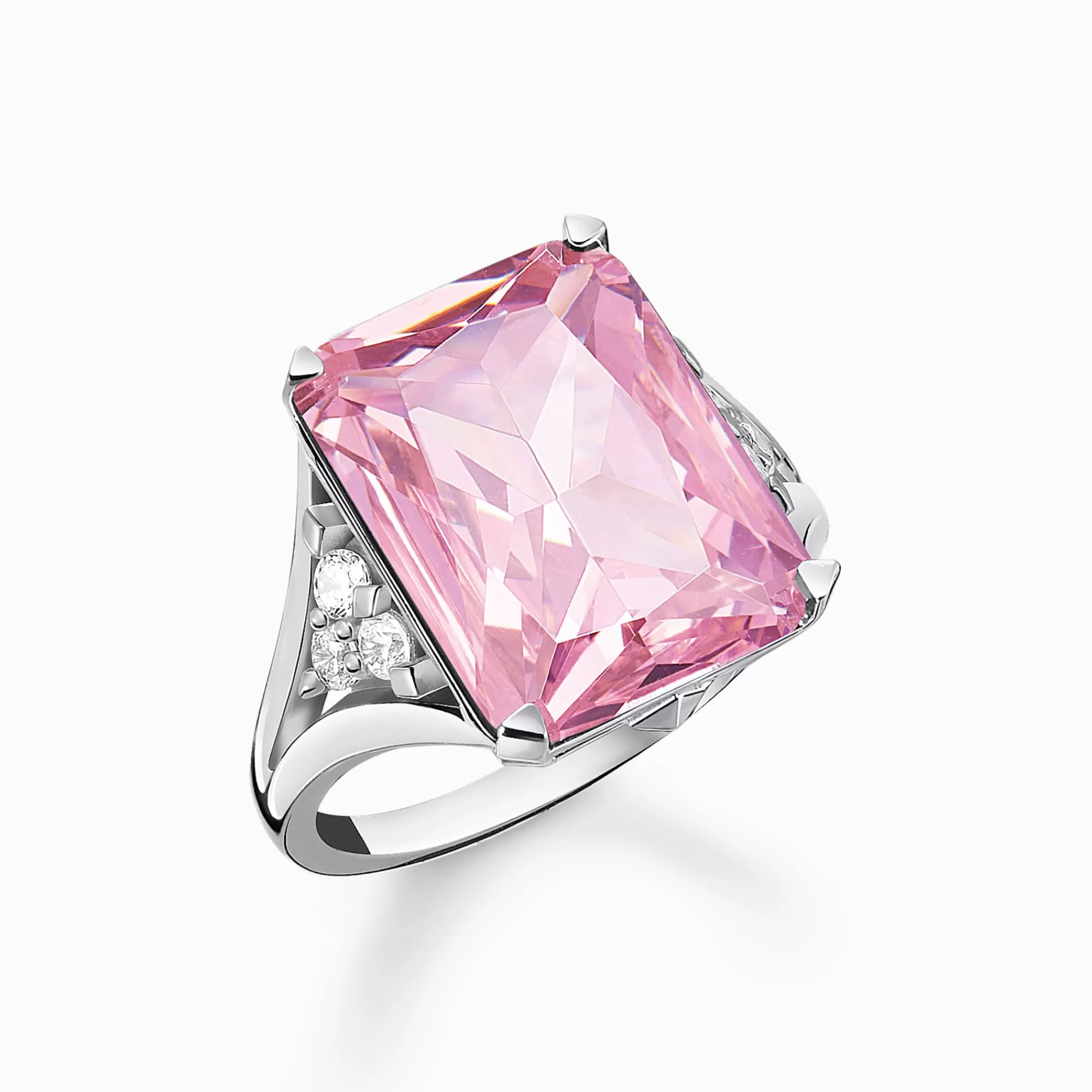 THOMAS SABO Ring with pink and white stones silver-Women Rings