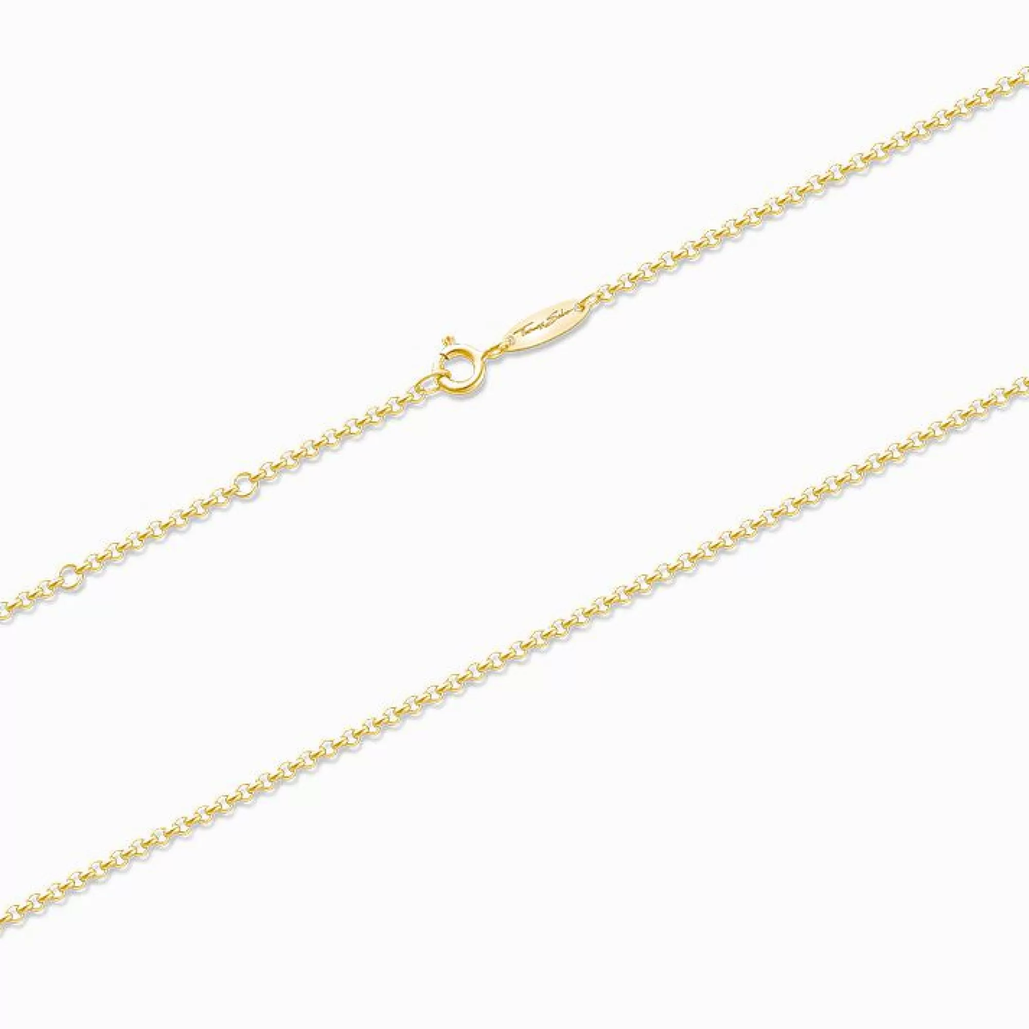 THOMAS SABO Round belcher chain Thickness 2.00 mm (0.08 Inch)-Women Necklaces | 18-Carat Gold-Plating - 925 Silver