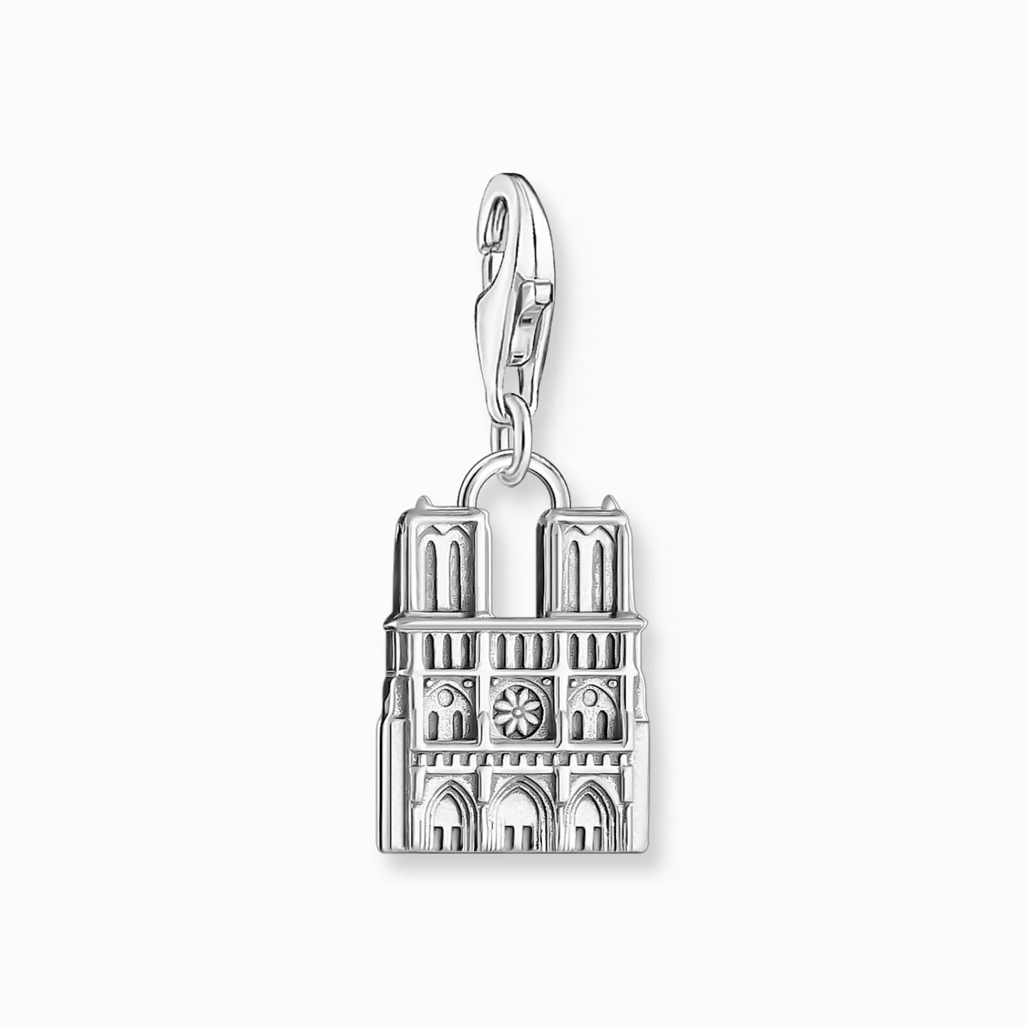 THOMAS SABO Silver blackened charm pendant in Notre-Dame design-Women Charms | Charms