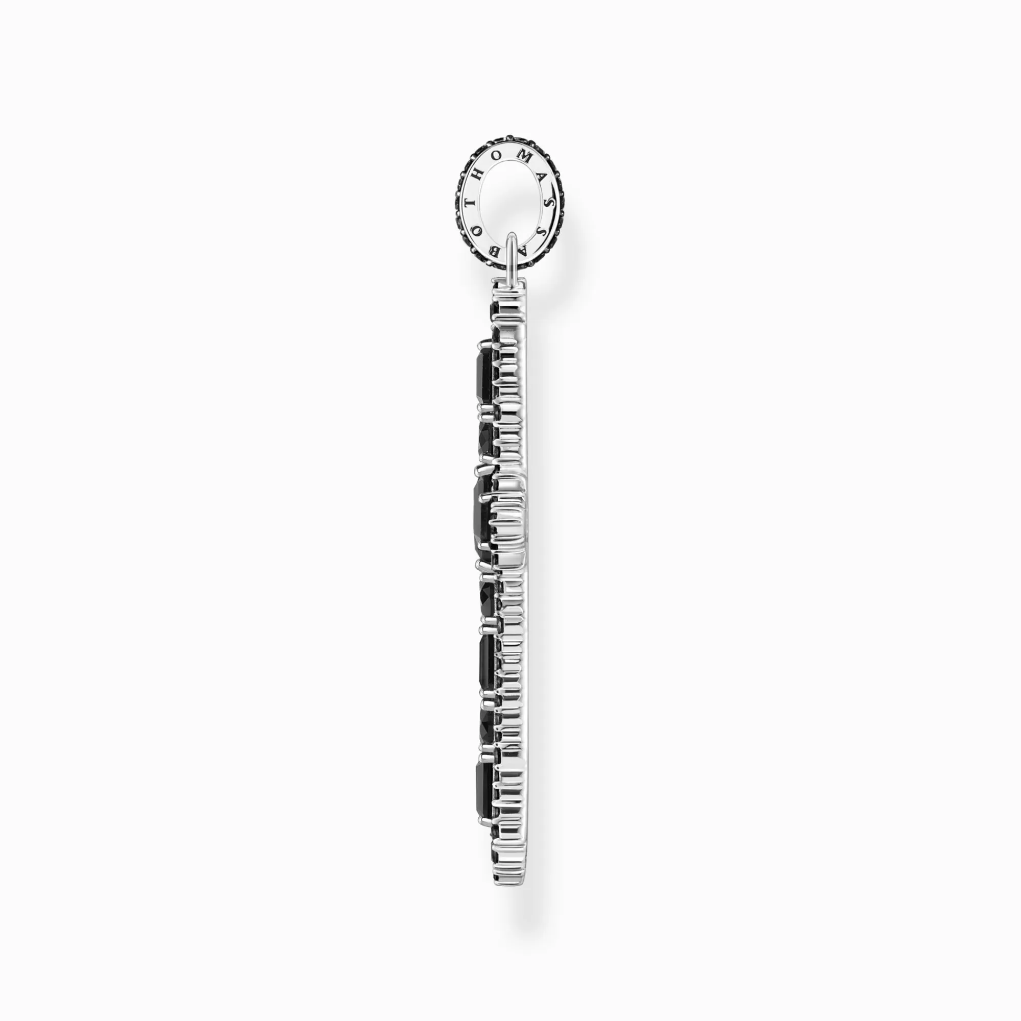 THOMAS SABO Silver blackened corss pendant with black zirconia-Women Pendants | 925 Silver
