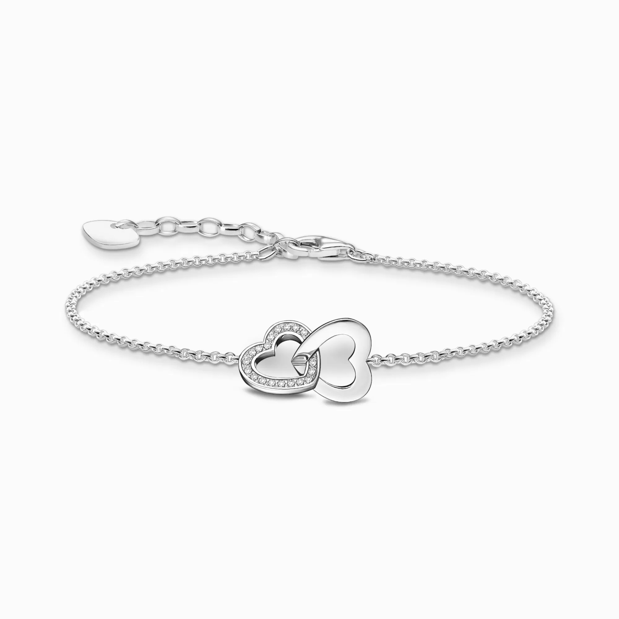 THOMAS SABO Silver bracelet with intertwined hearts pendant-Women Bracelets | 925 Silver