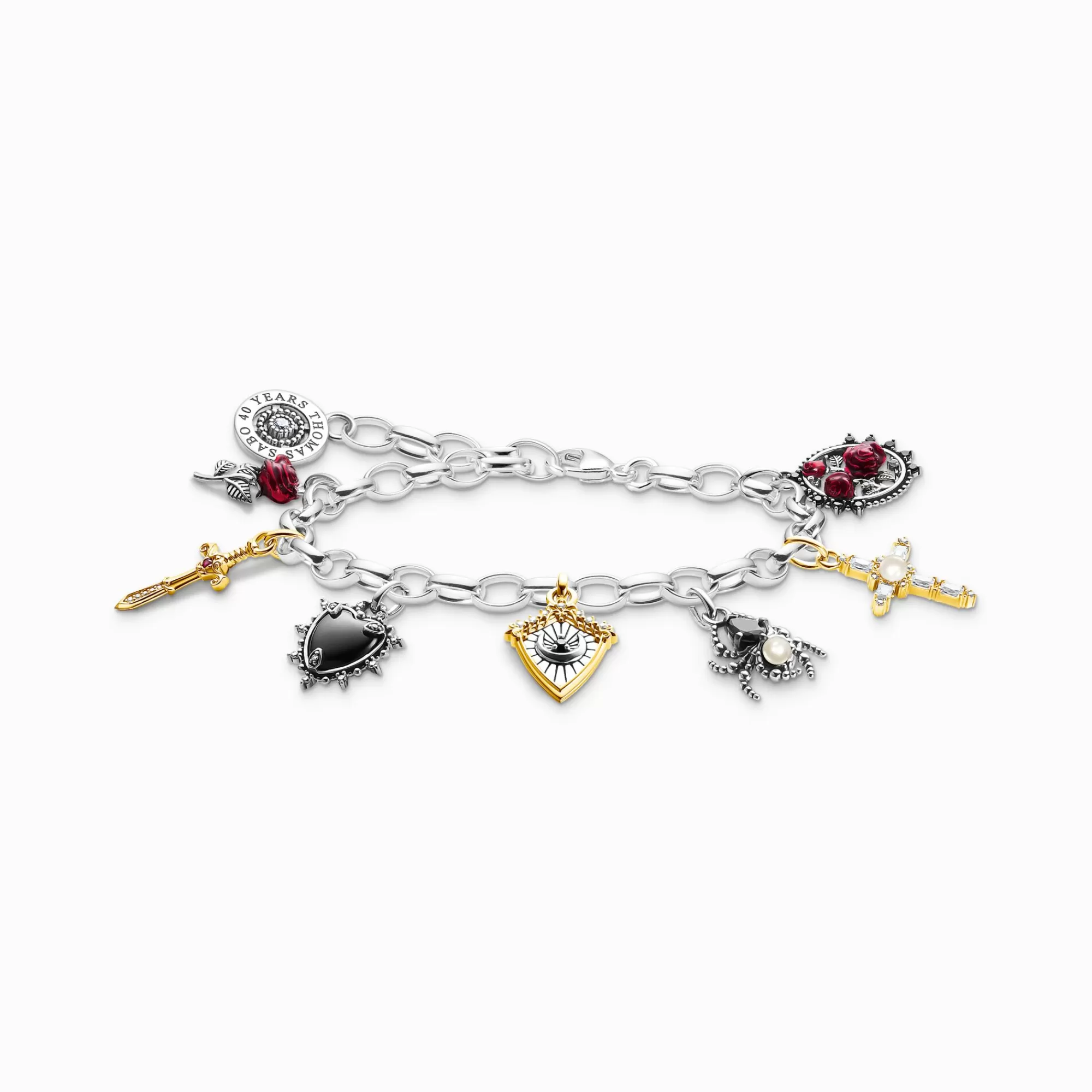 THOMAS SABO Silver bracelet with pendants True Romance-Women Bracelets | 925 Silver