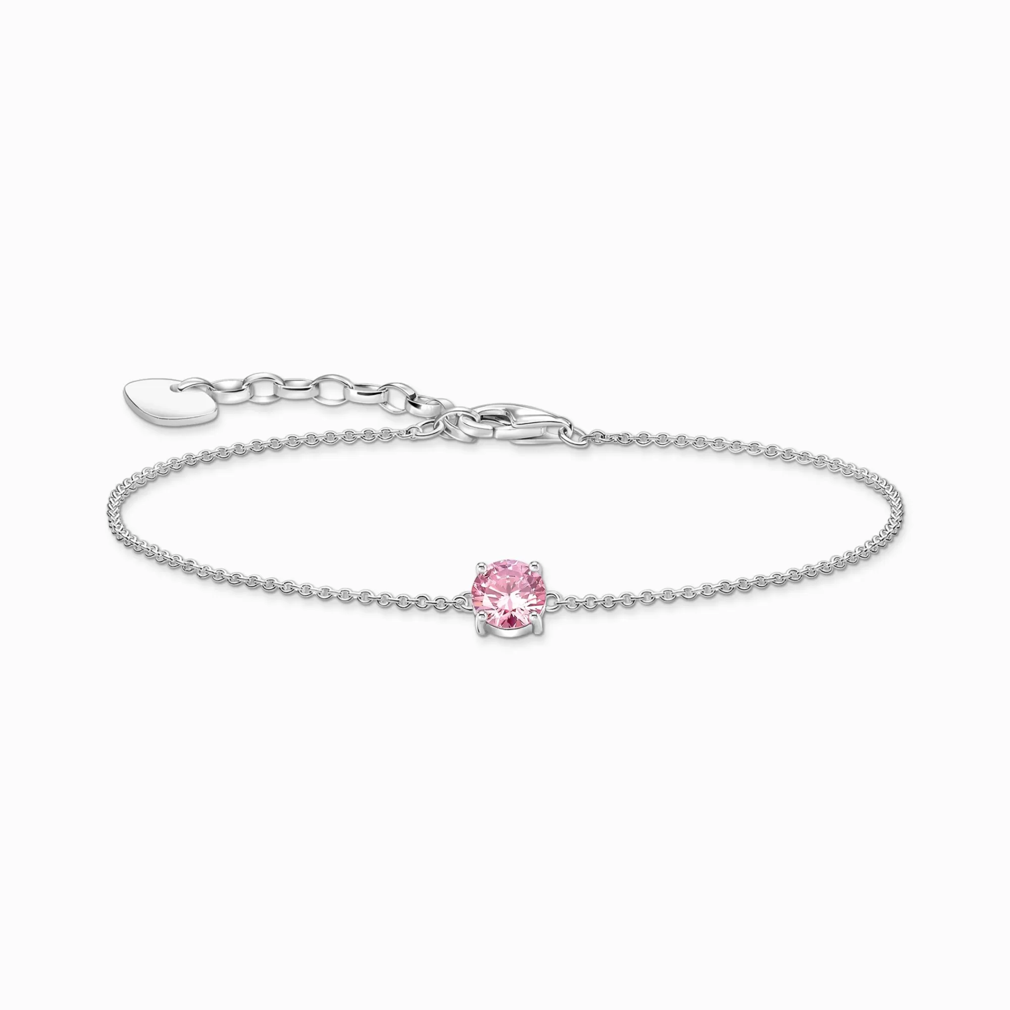 THOMAS SABO Silver bracelet with pink zirconia pendant-Women Bracelets | 925 Silver