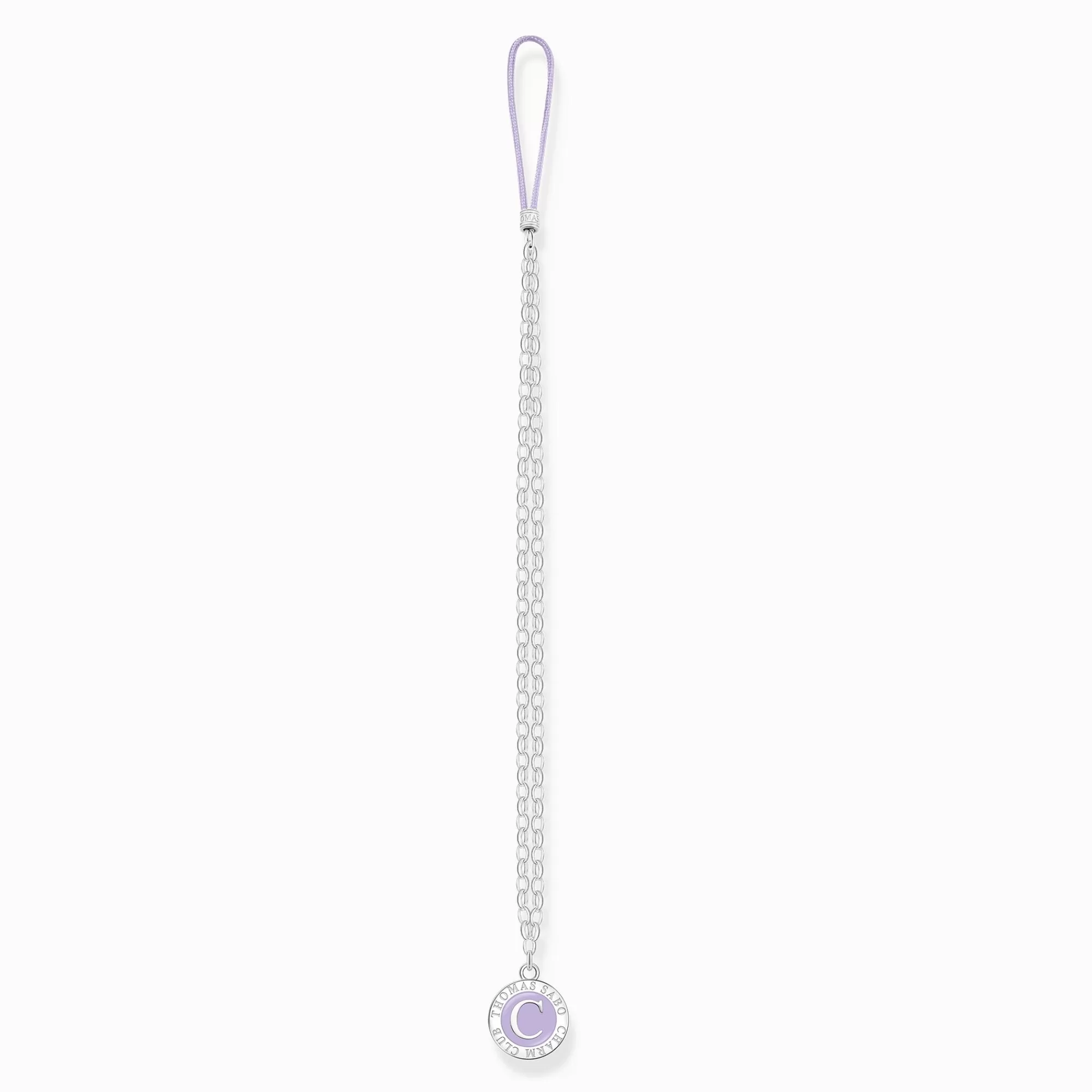 THOMAS SABO Silver Charm Club long mobile chains with Charmista Coin- Accessories