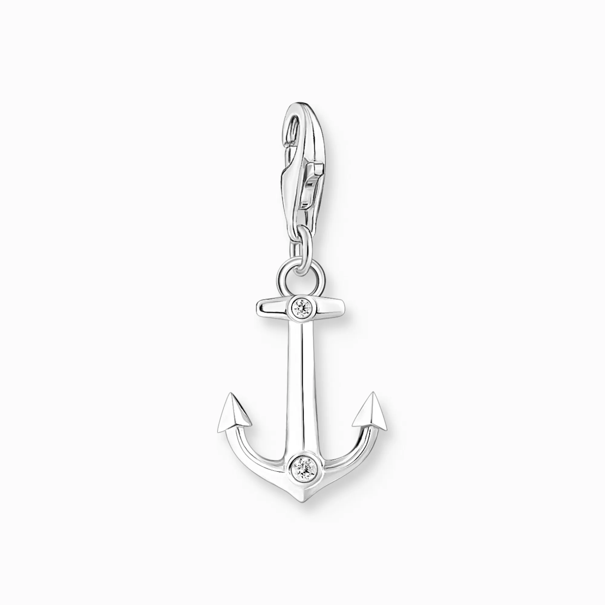 THOMAS SABO Silver charm pendant anchor with zirconia-Women Charms | Charms