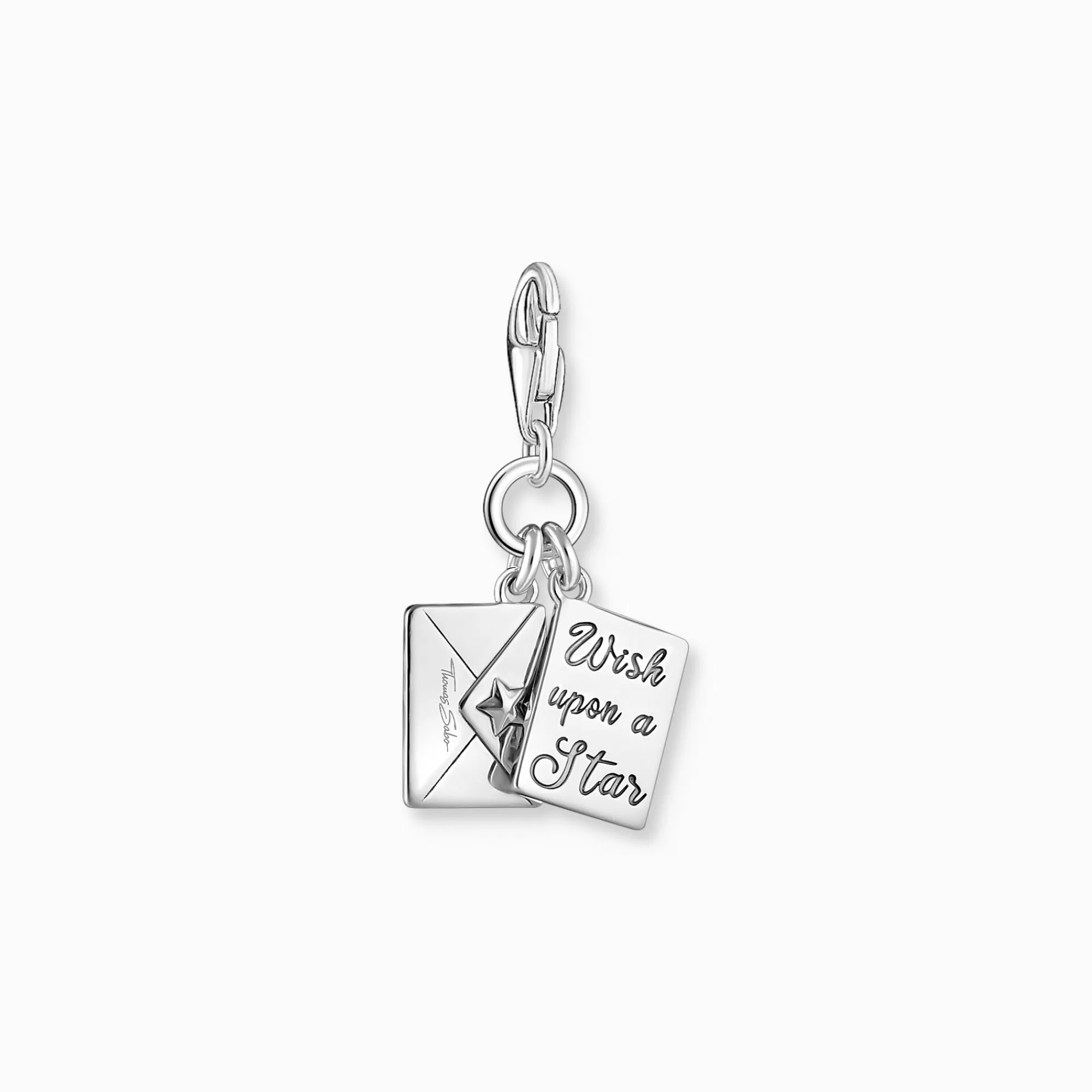 THOMAS SABO Silver charm pendant letter with stones and engraving-Women Charms | Charms