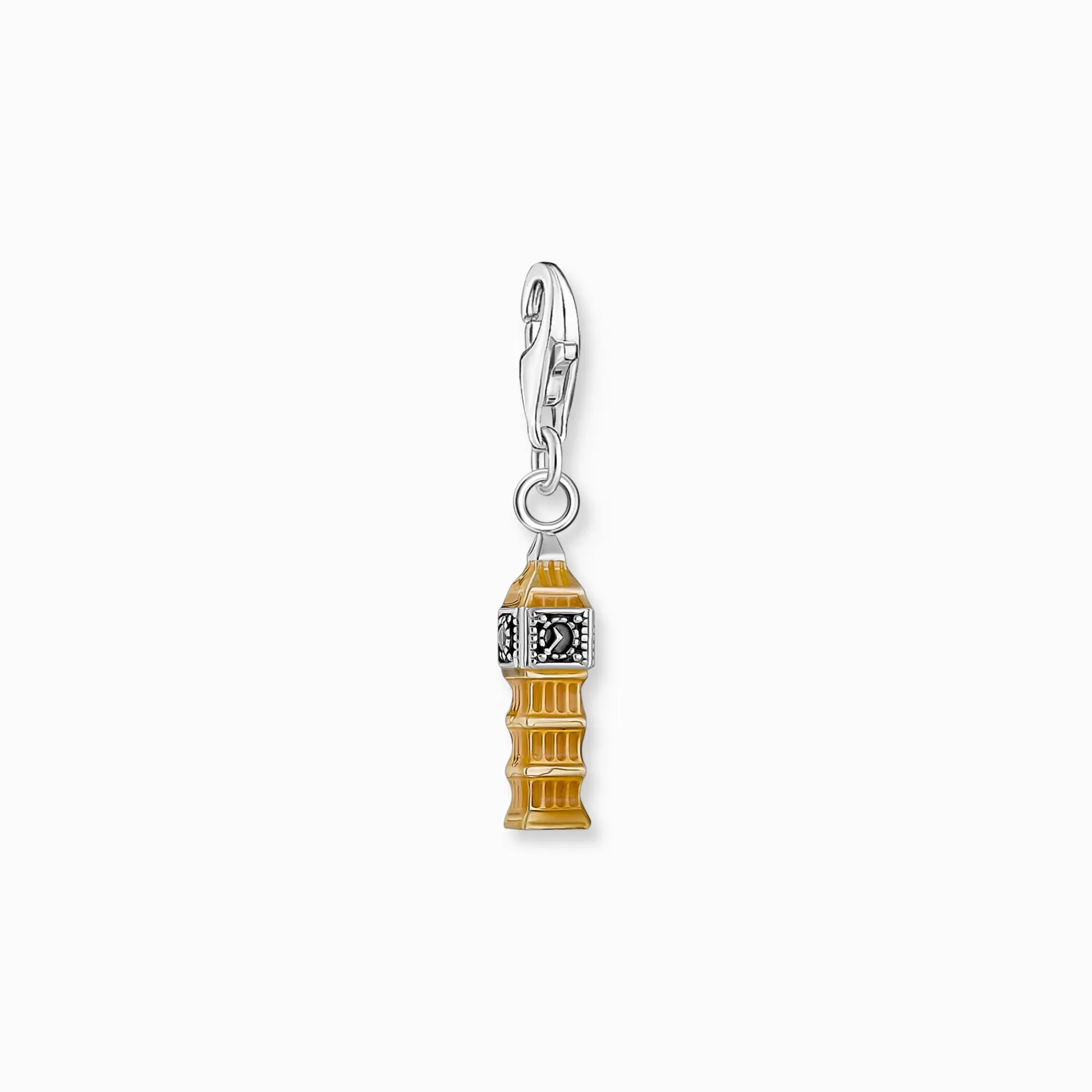 THOMAS SABO Silver charm pendant LONDON Big Ben with cold enamel-Women Charms | Charms