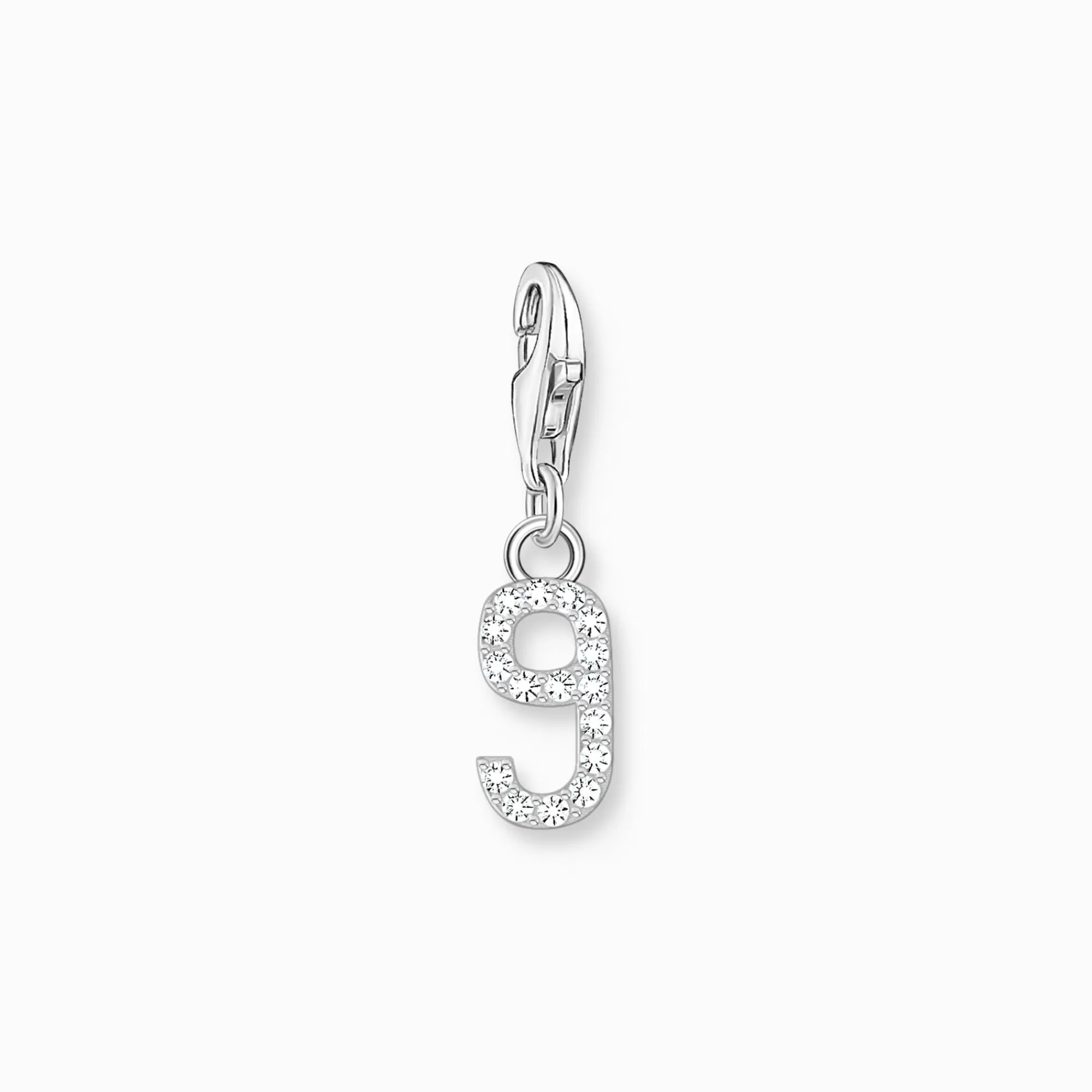 THOMAS SABO Silver charm pendant number 9 with zirconia-Women Charms | Charms