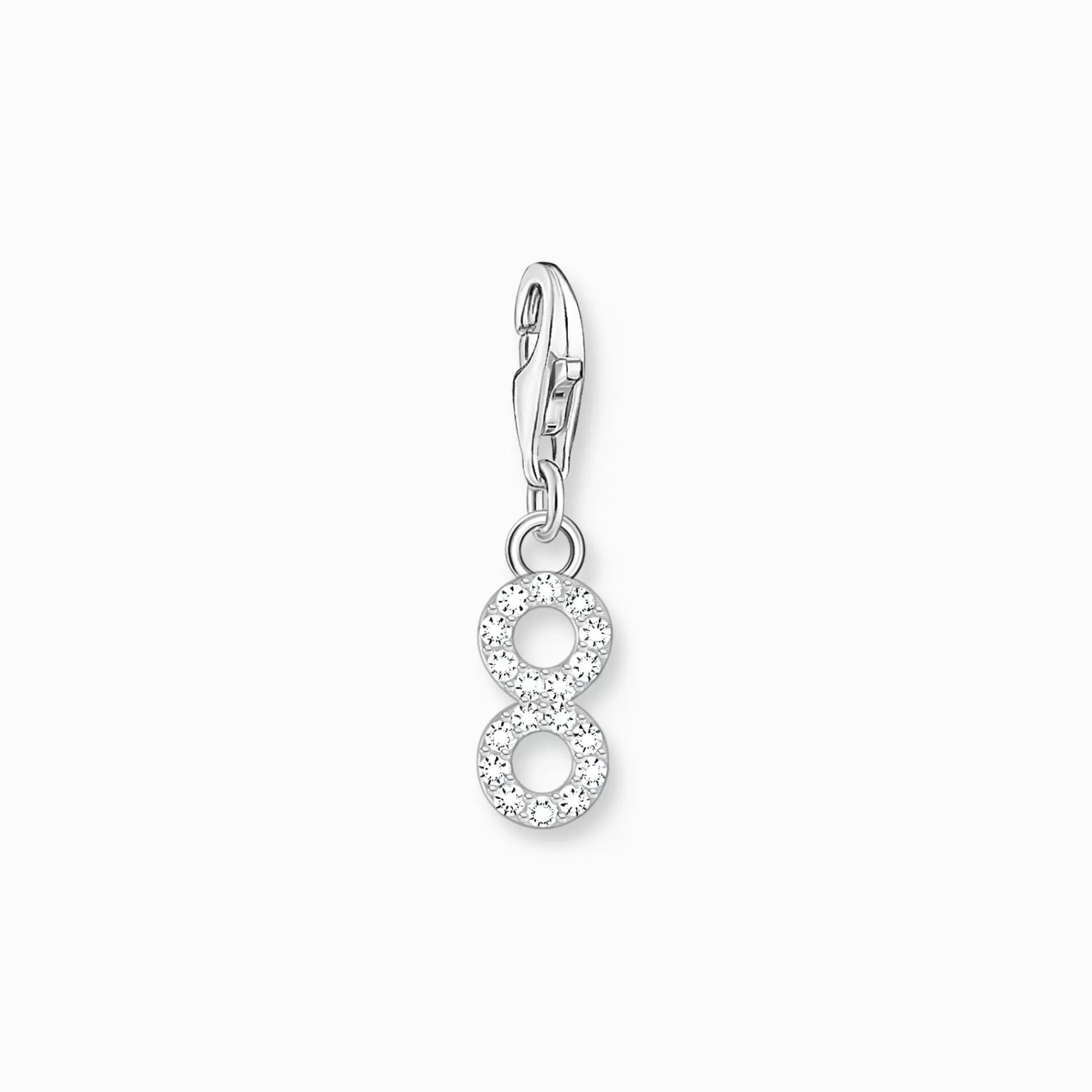 THOMAS SABO Silver charm pendant number 8 with zirconia-Women Charms | Charms