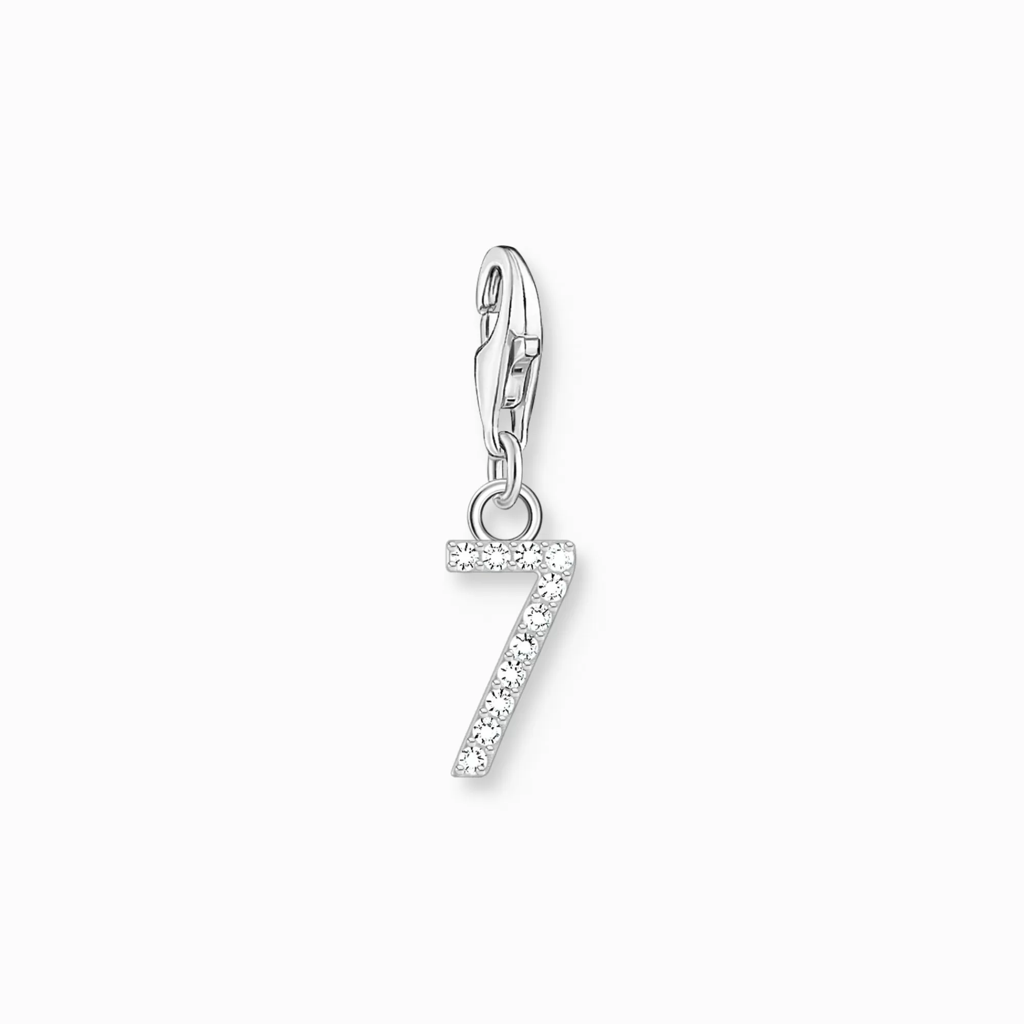 THOMAS SABO Silver charm pendant number 7 with zirconia-Women Charms | Charms