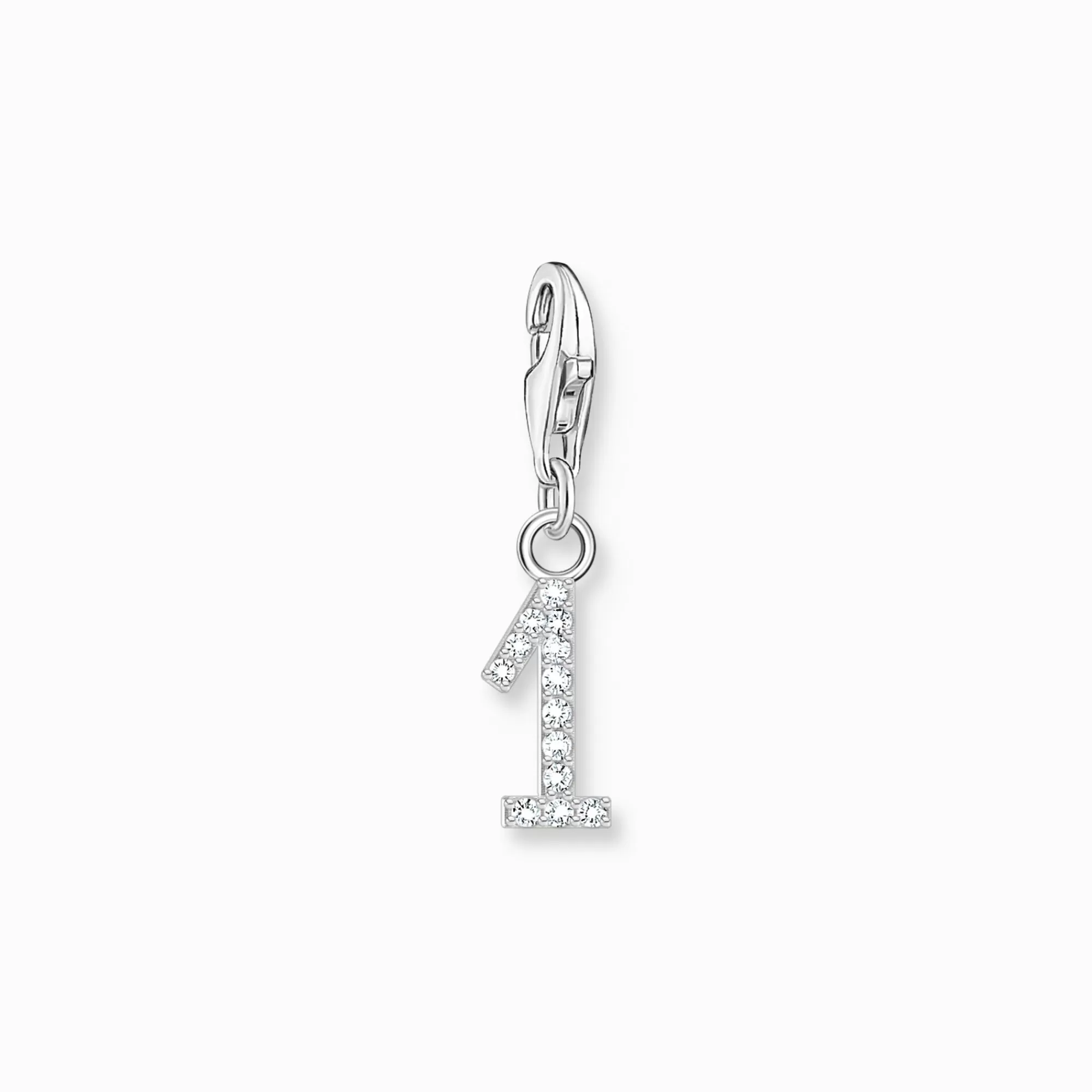 THOMAS SABO Silver charm pendant number 1 with zirconia-Women Charms | Charms