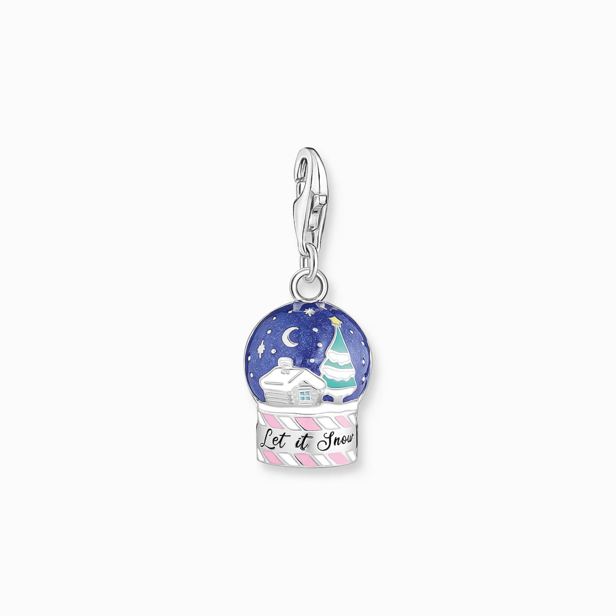 THOMAS SABO Silver charm pendant snowball with cold enamel-Women Charms | Charms