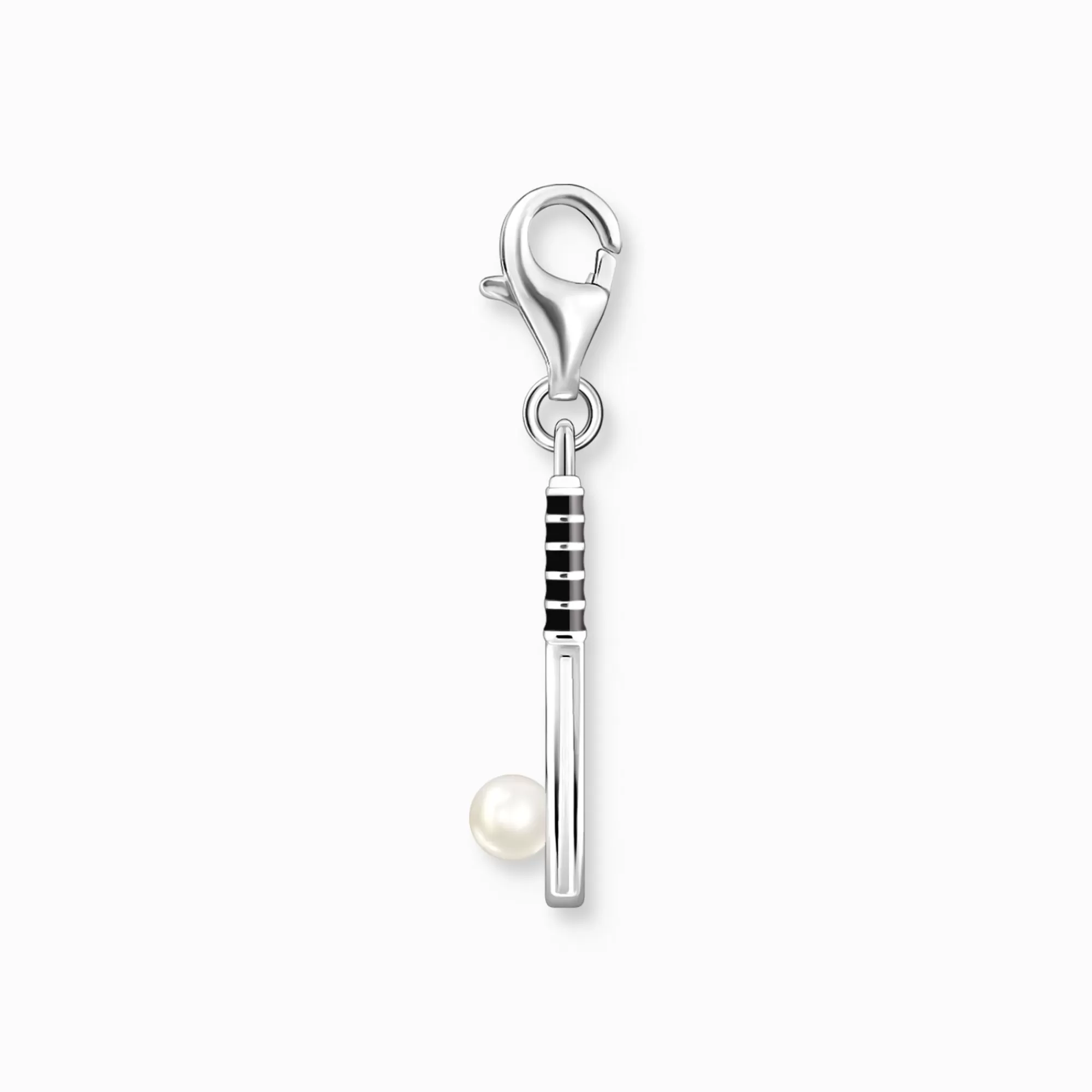 THOMAS SABO Silver charm pendant tennis racket with freshwater pearl-Women Charms | Charms