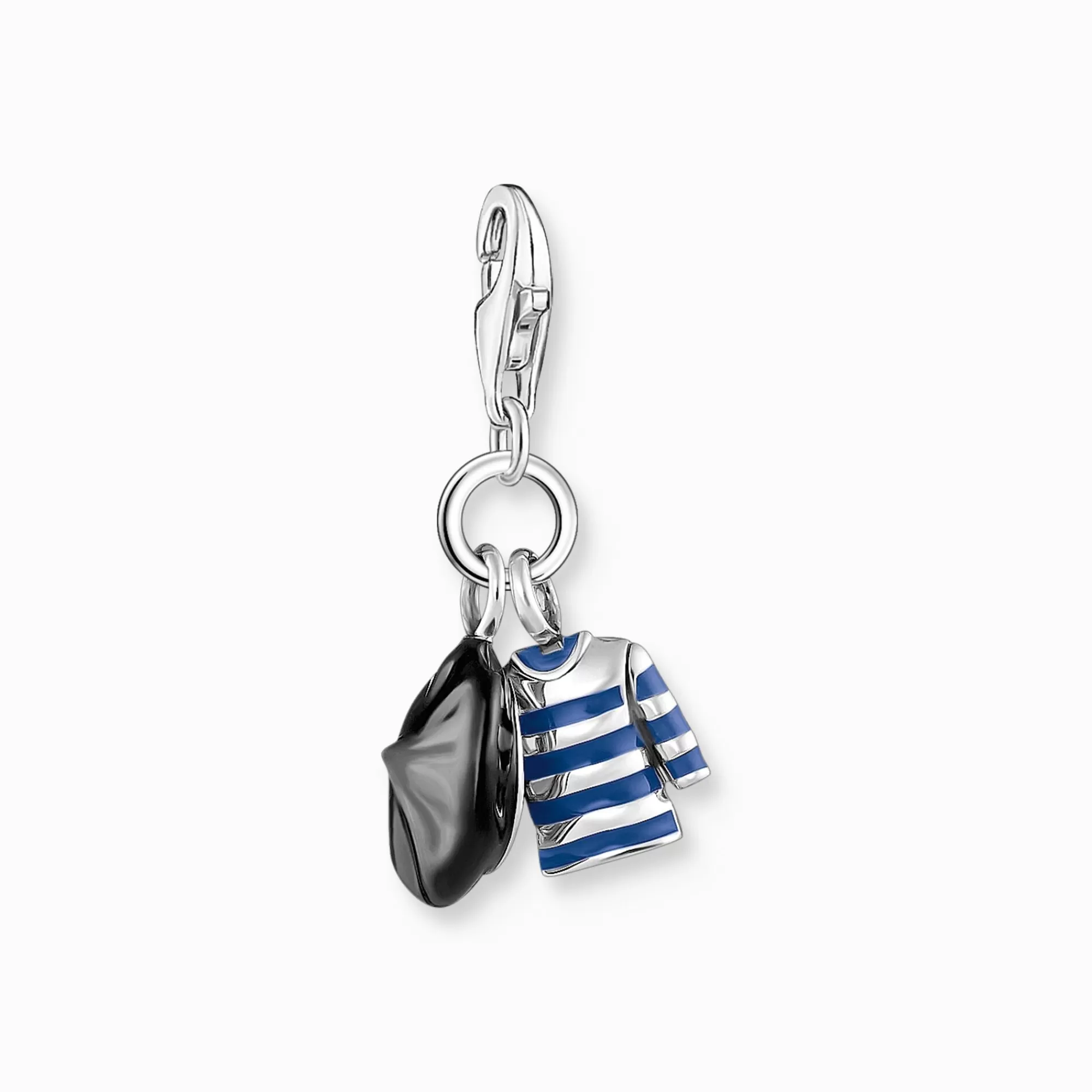 THOMAS SABO Silver charm pendant with beret hat and Breton shirt-Women Charms | Charms