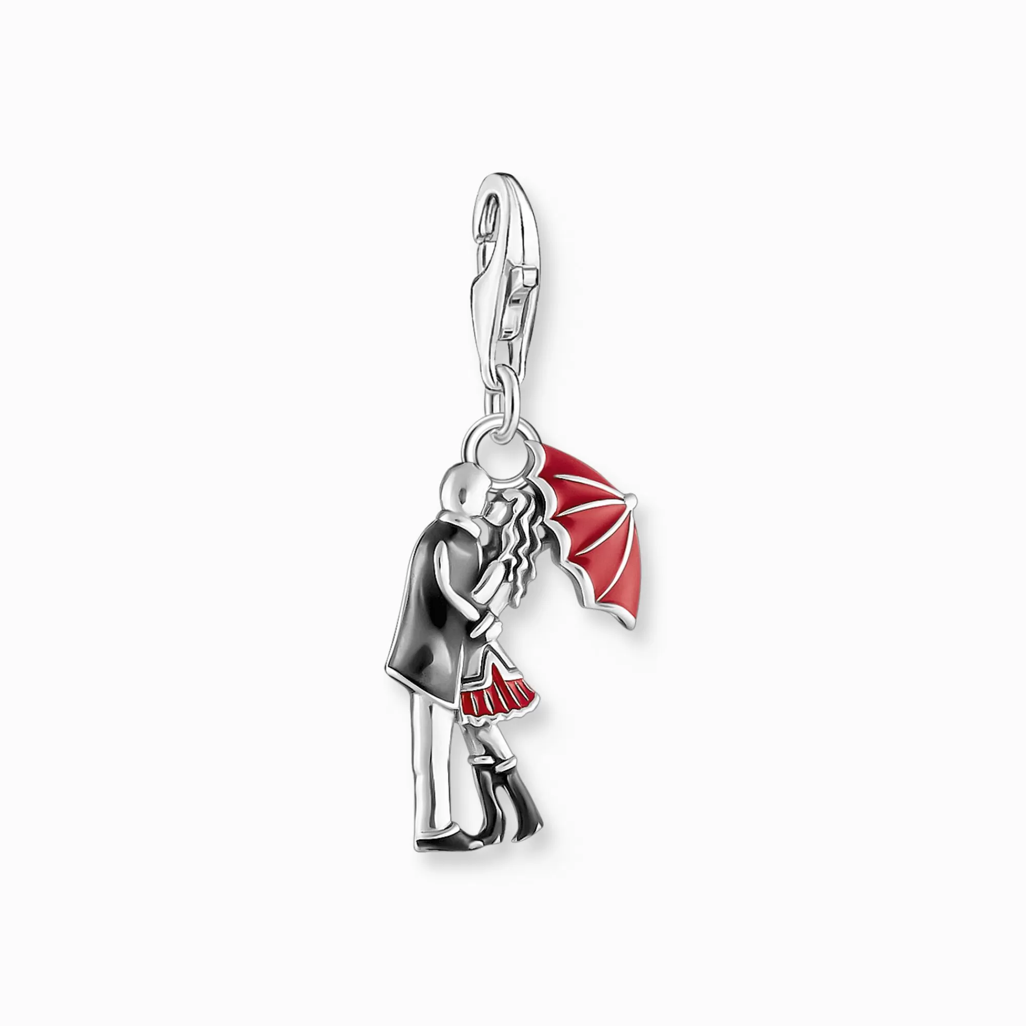 THOMAS SABO Silver charm pendant with kissing couple-Women Charms | Charms