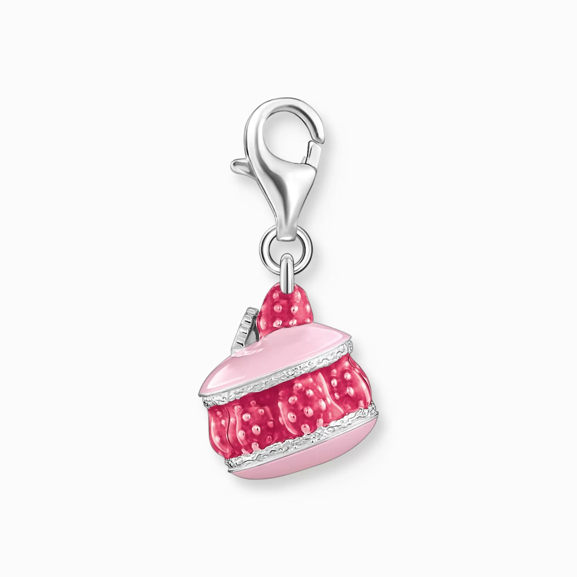 THOMAS SABO Silver charm pendant with pink raspberry macaron-Women Charms | Charms