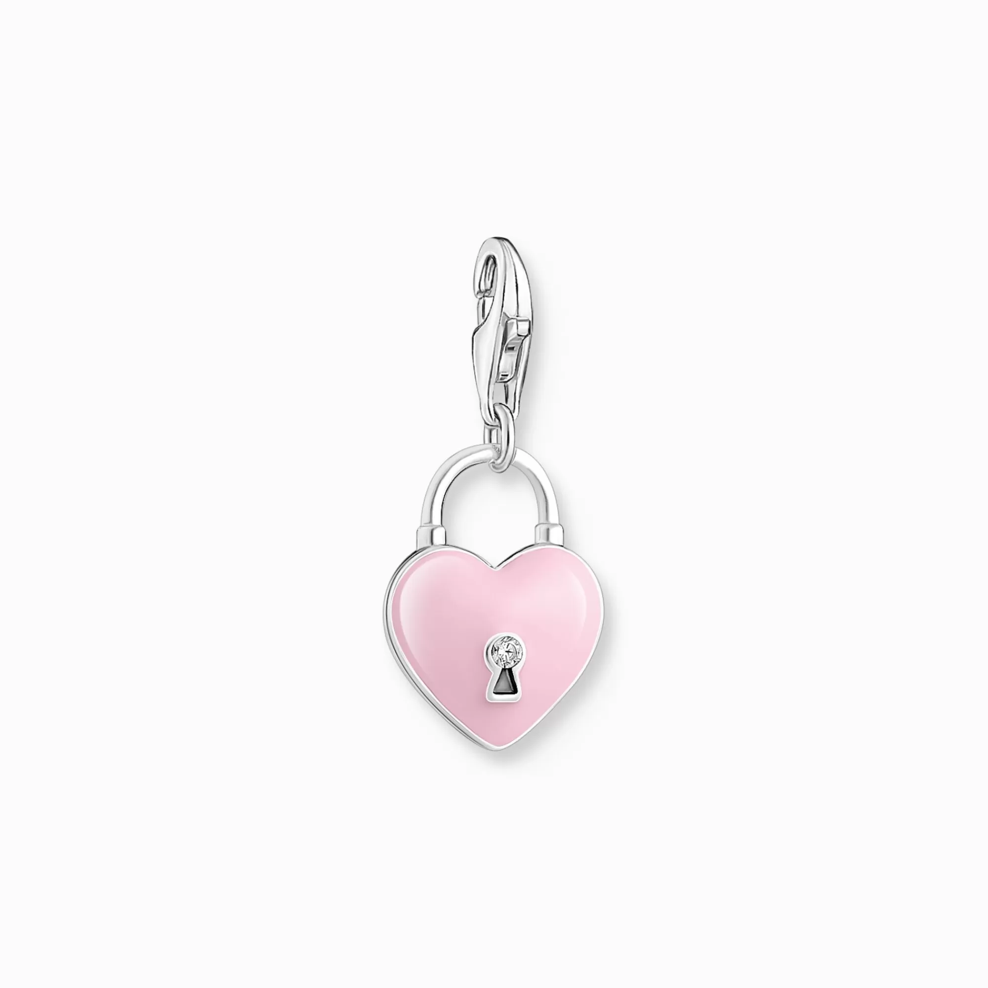 THOMAS SABO Silver charm pendant with three-dimensional heart-Women Charms | Charms