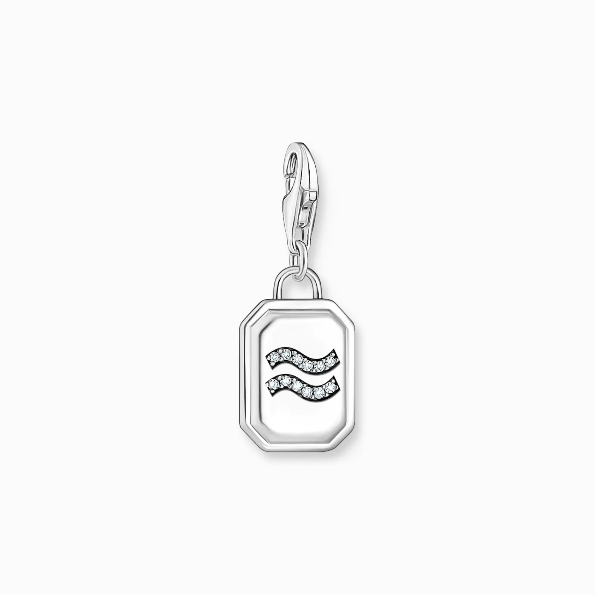 THOMAS SABO Silver charm pendant zodiac sign Aquarius with zirconia-Women Charms | Charms