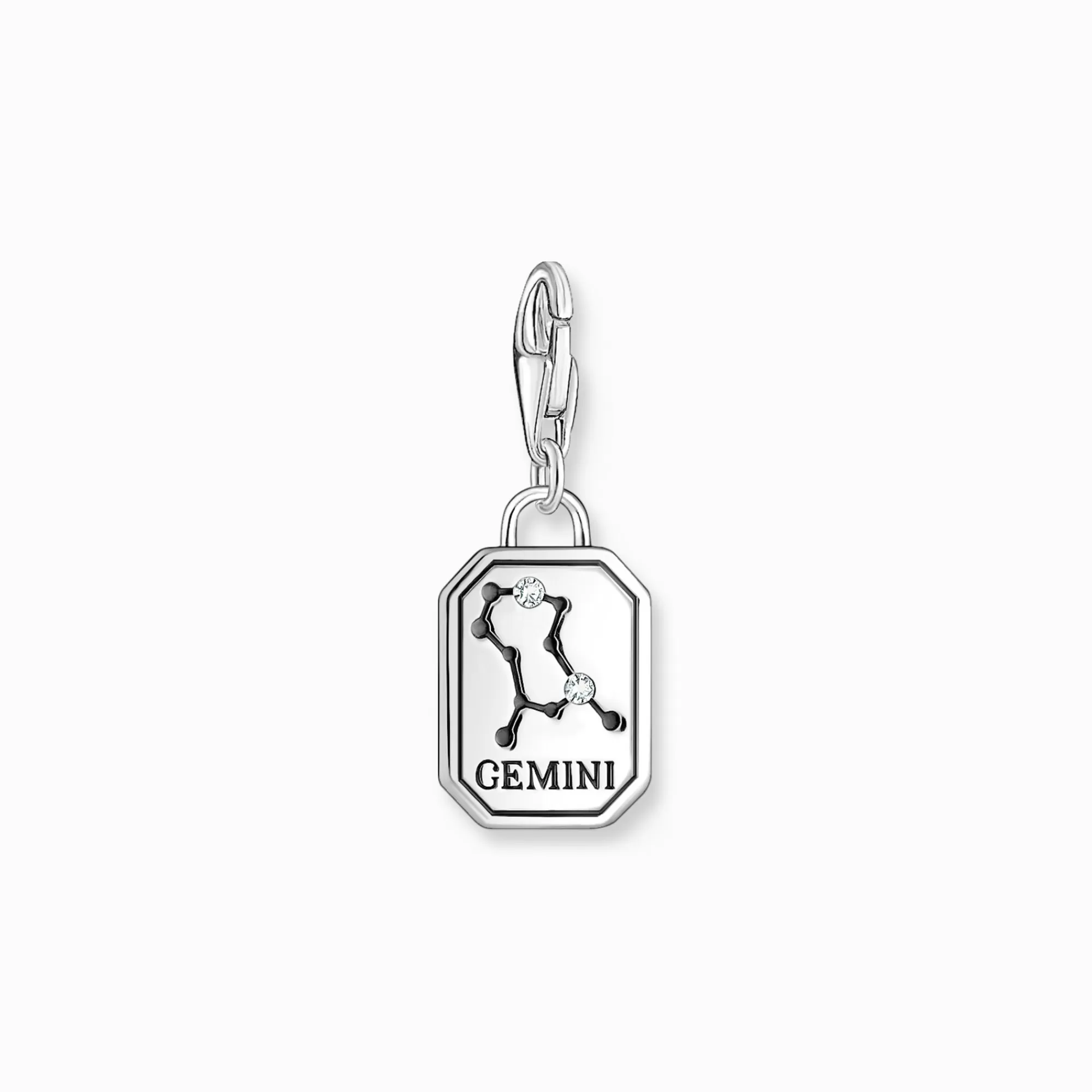 THOMAS SABO Silver charm pendant zodiac sign Gemini with zirconia-Women Charms | Charms